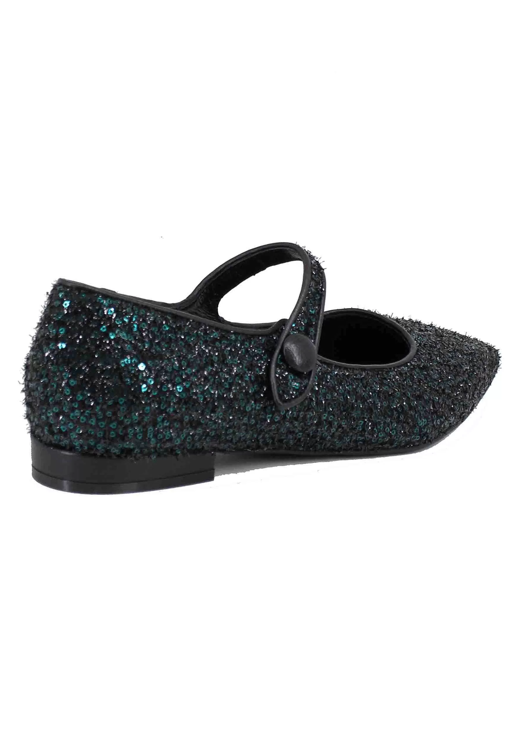 Ballerine Donna In Tessuto Glitter Verde*illogica New