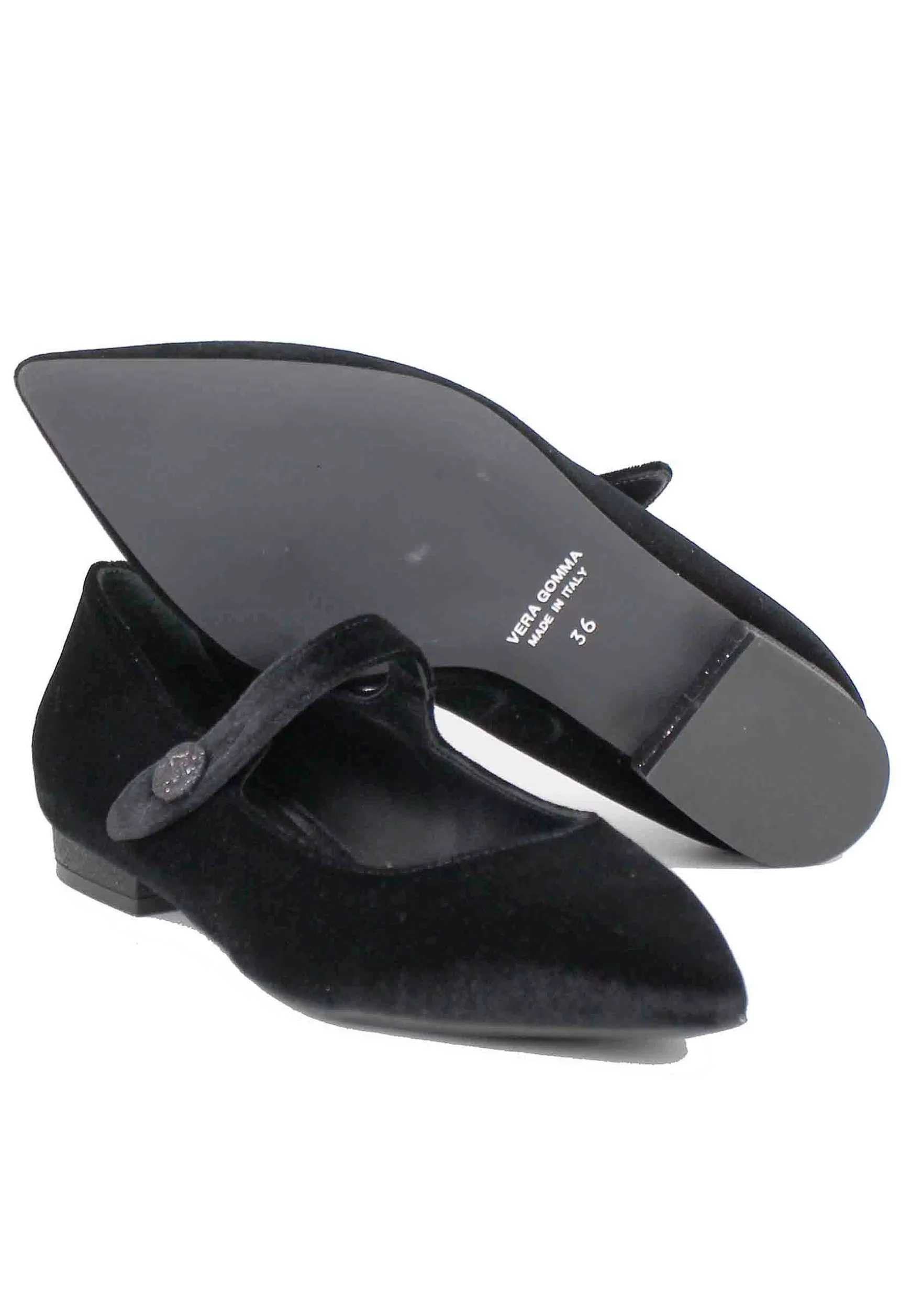 Ballerine Donna In Velluto Nero*illogica Flash Sale