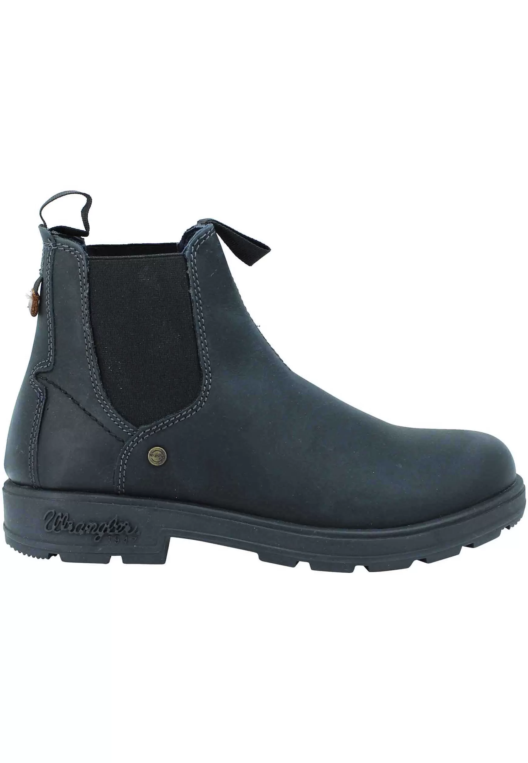 Beatles Uono Buddy Chelsea In Pelle Nera Suola In Gomma Carrarmato*Wrangler Best Sale