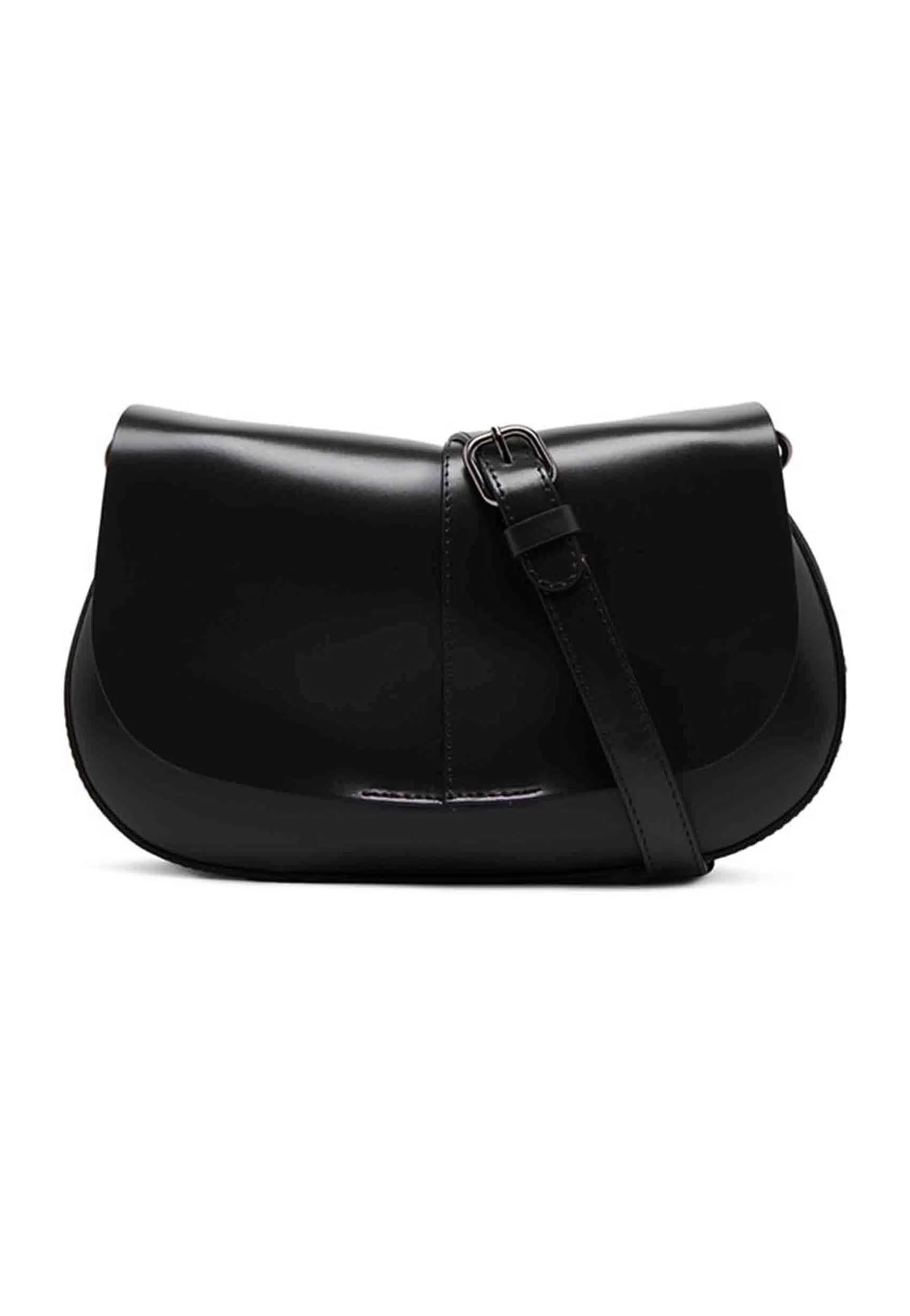 Borsa A Tracolla Donna Helena Round In Pelle Nera Con Manico In Catena*Gianni Chiarini Fashion
