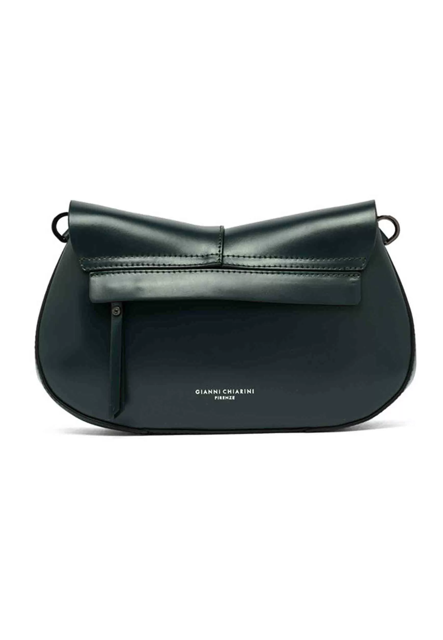 Borsa A Tracolla Donna Helena Round In Pelle Verde Con Manico In Catena*Gianni Chiarini Sale
