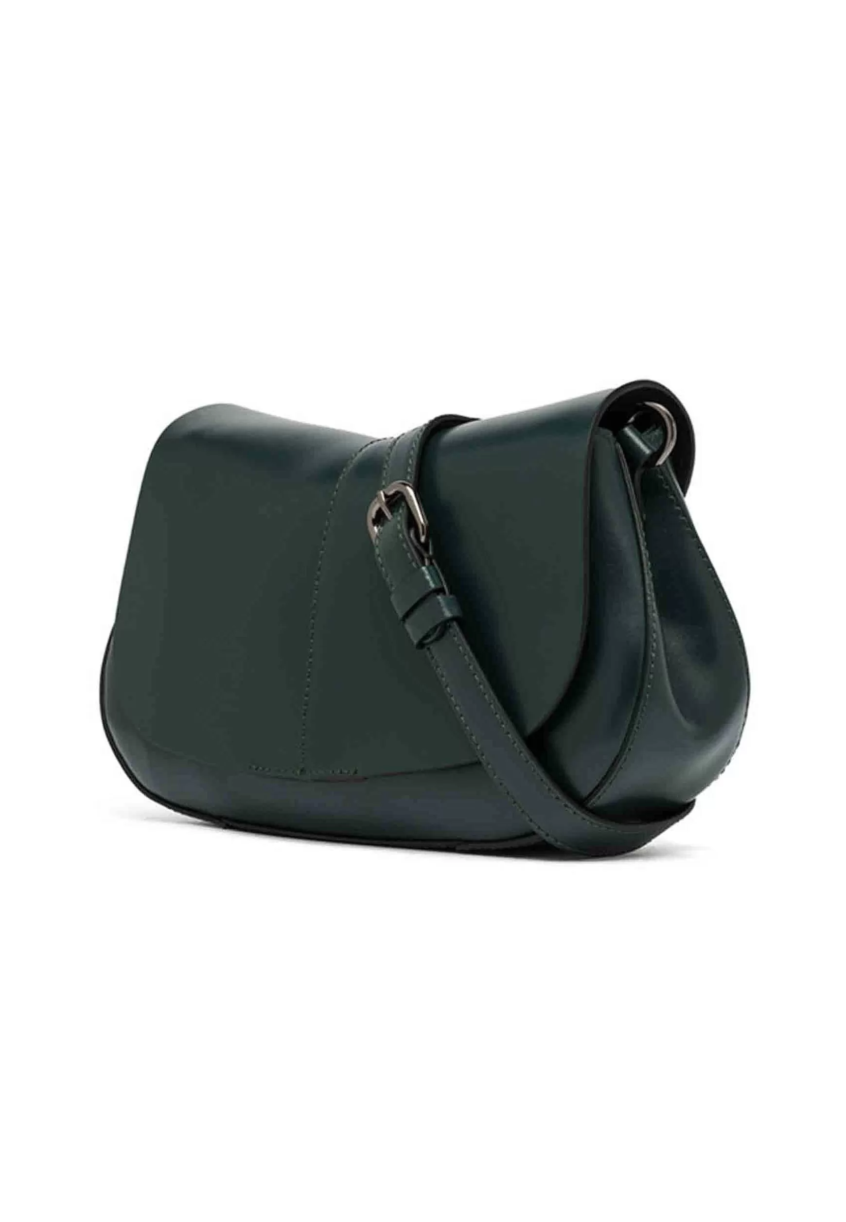 Borsa A Tracolla Donna Helena Round In Pelle Verde Con Manico In Catena*Gianni Chiarini Sale