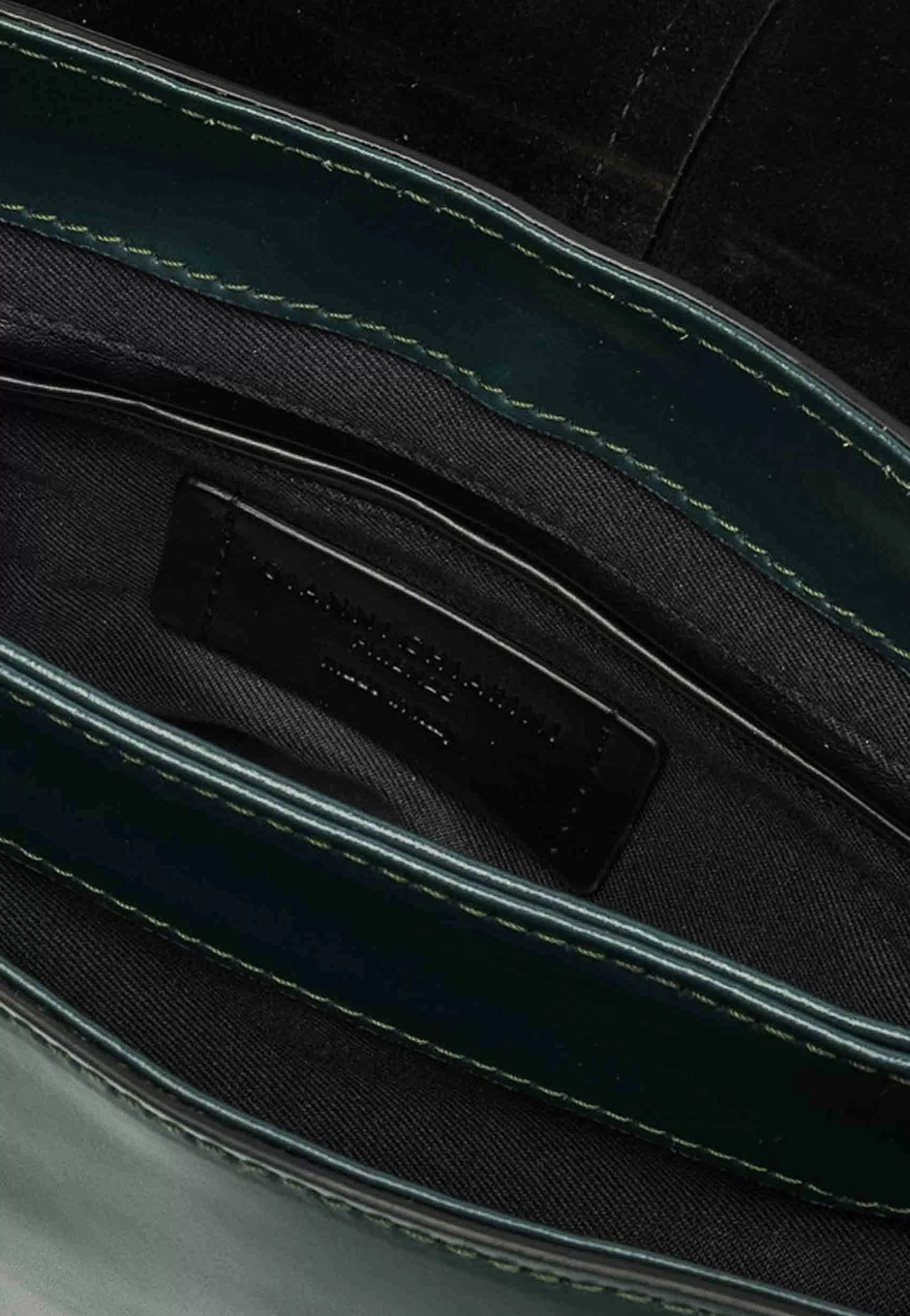 Borsa A Tracolla Donna Helena Round In Pelle Verde Con Manico In Catena*Gianni Chiarini Sale