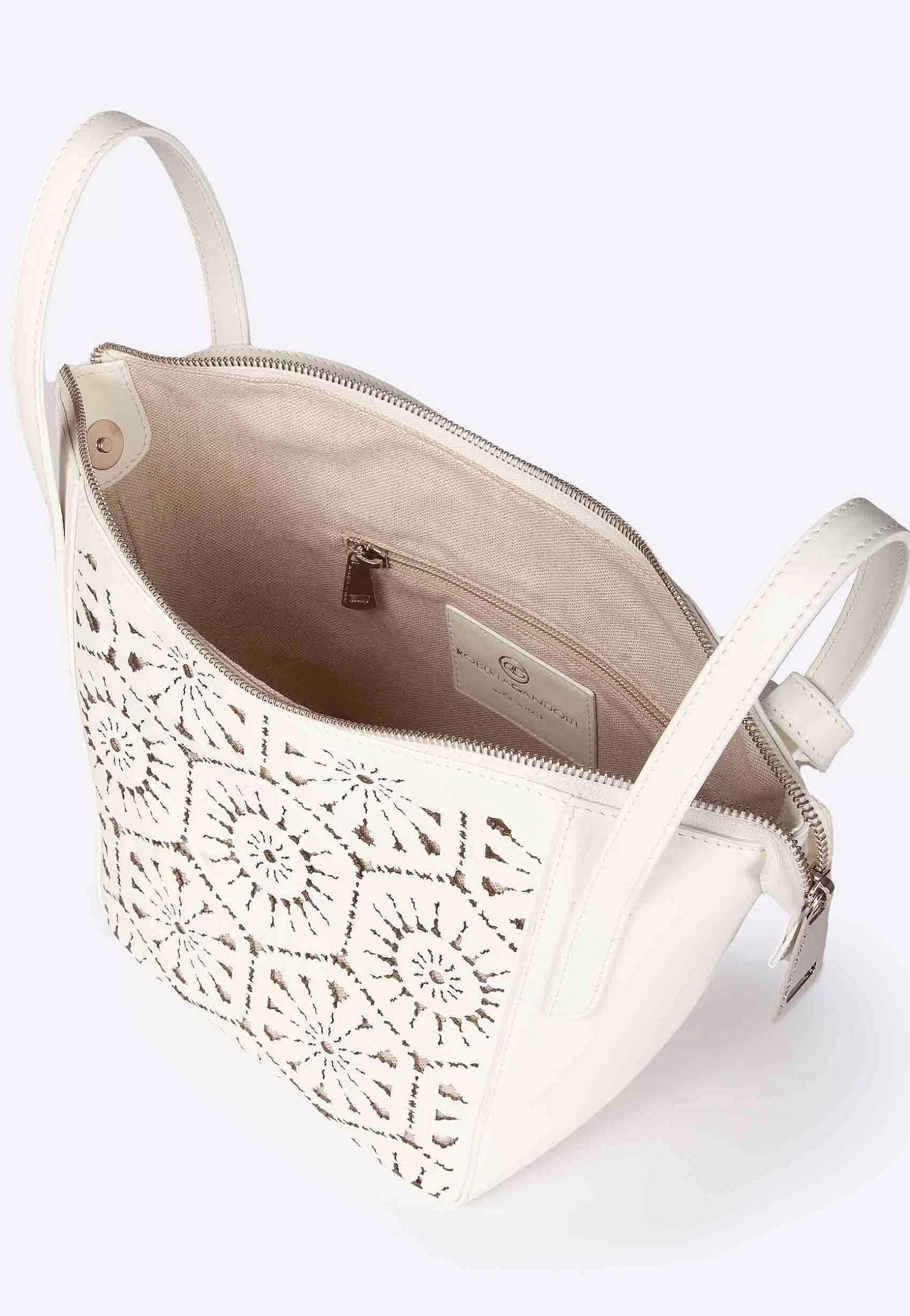Borsa A Tracolla Donna In Pelle Laserata Pana Con Tracolla*Roberta Gandolfi Outlet