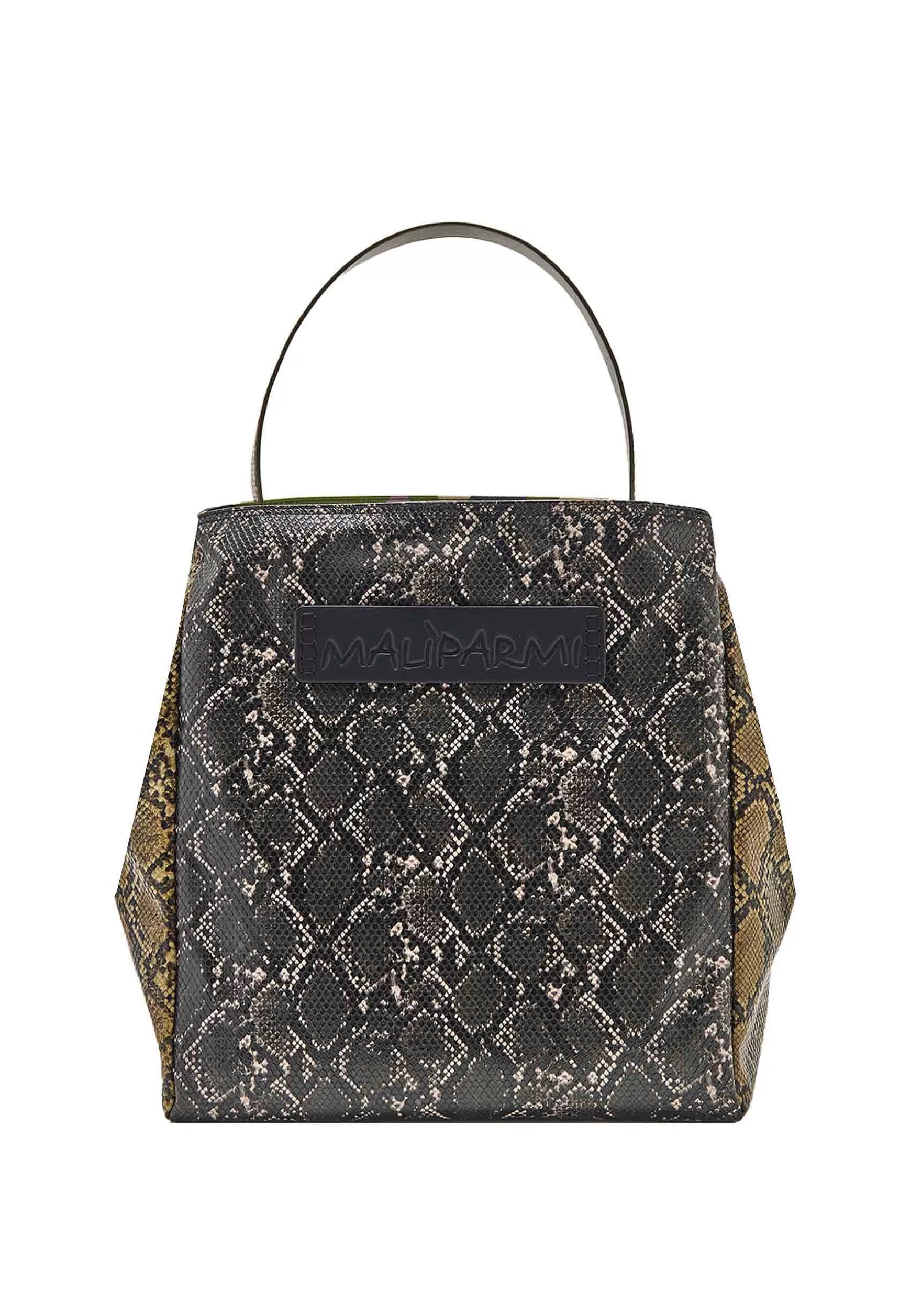 Borsa Donna A Spalla Animalier In Stampa Reptil Grigia*Maliparmi Best
