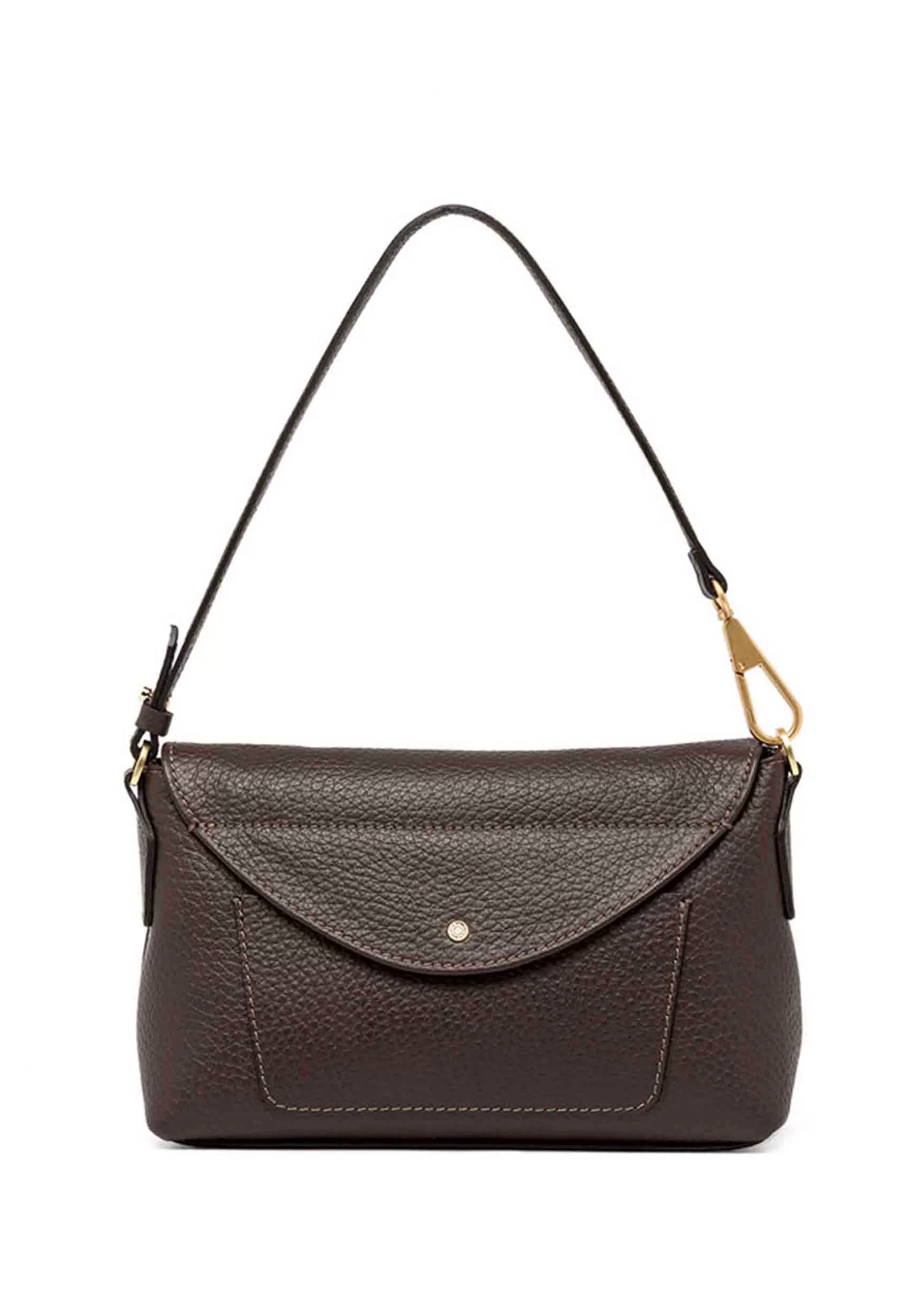 Borsa Donna A Spalla Brooke In Pelle Castoro Con Gancio Laterale Oro*Gianni Chiarini Flash Sale