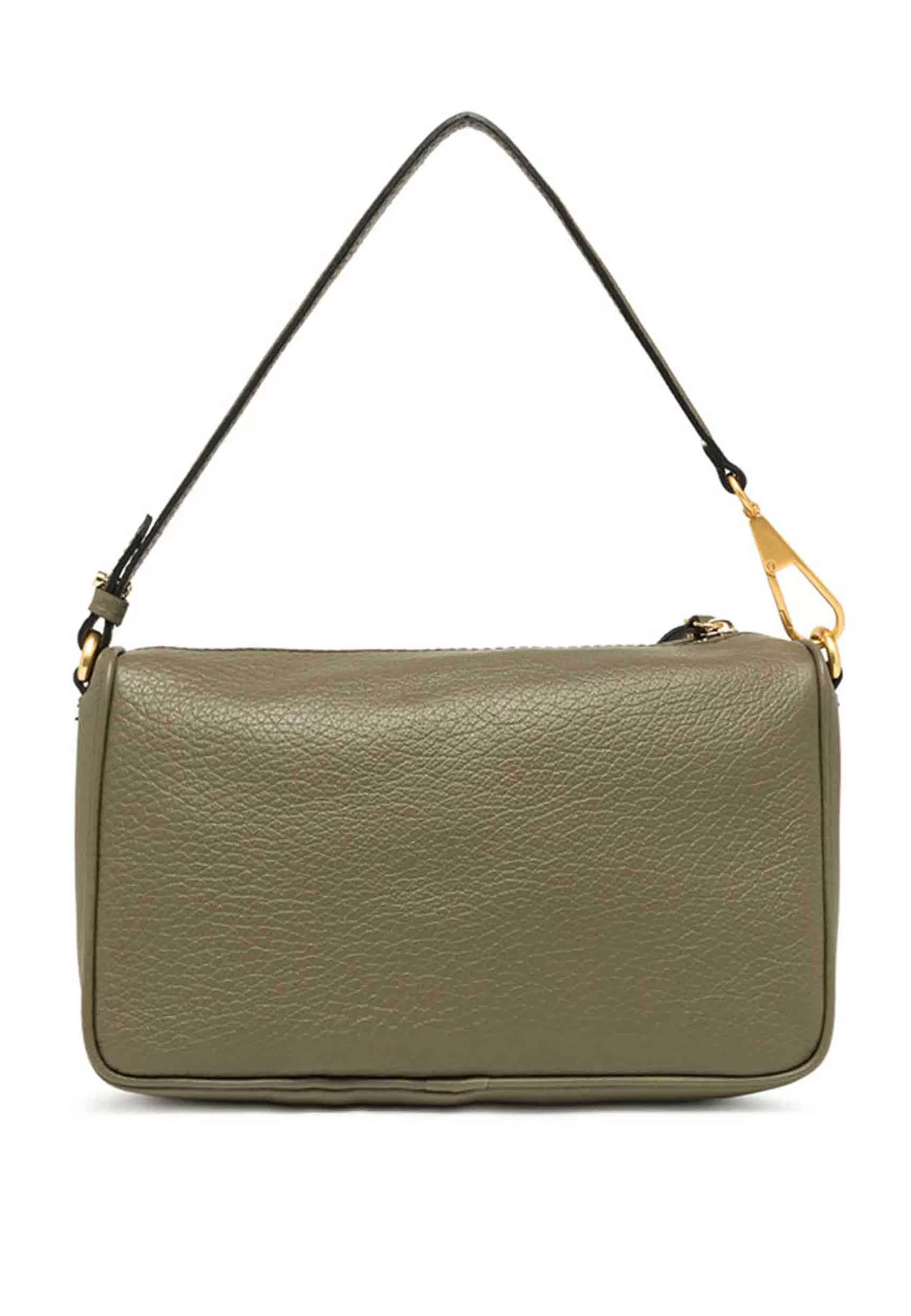 Borsa Donna A Spalla Brooke In Pelle Verde Con Doppia Tracolla E Gancio In Oro*Gianni Chiarini Sale