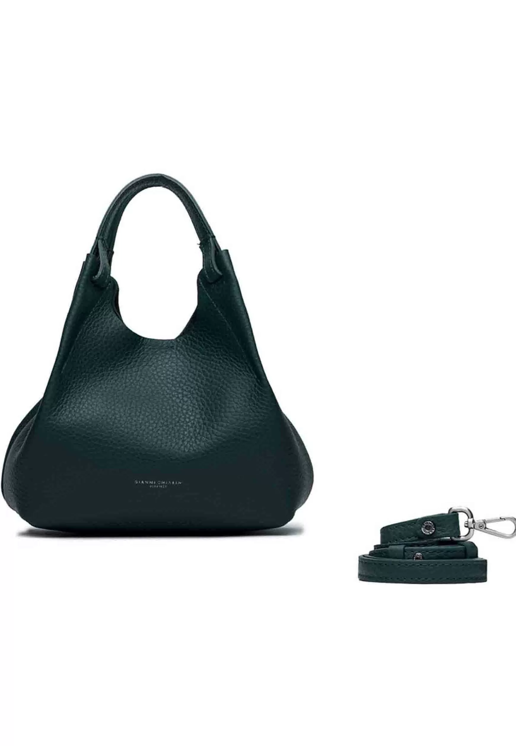 Borsa Donna A Spalla Dua In Pelle Verde Con Tracolla In Tinta*Gianni Chiarini Online