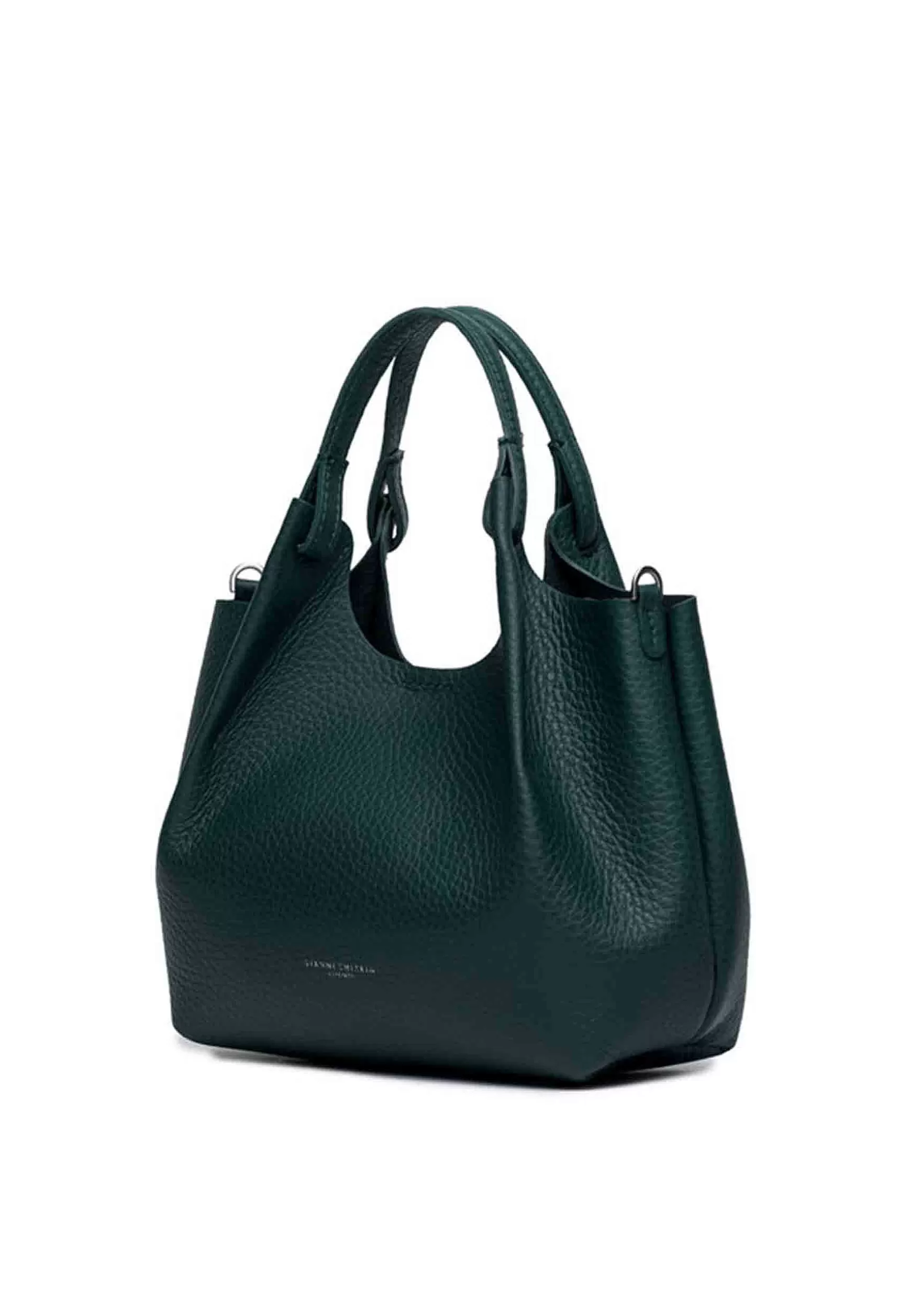 Borsa Donna A Spalla Dua In Pelle Verde Con Tracolla In Tinta*Gianni Chiarini Online