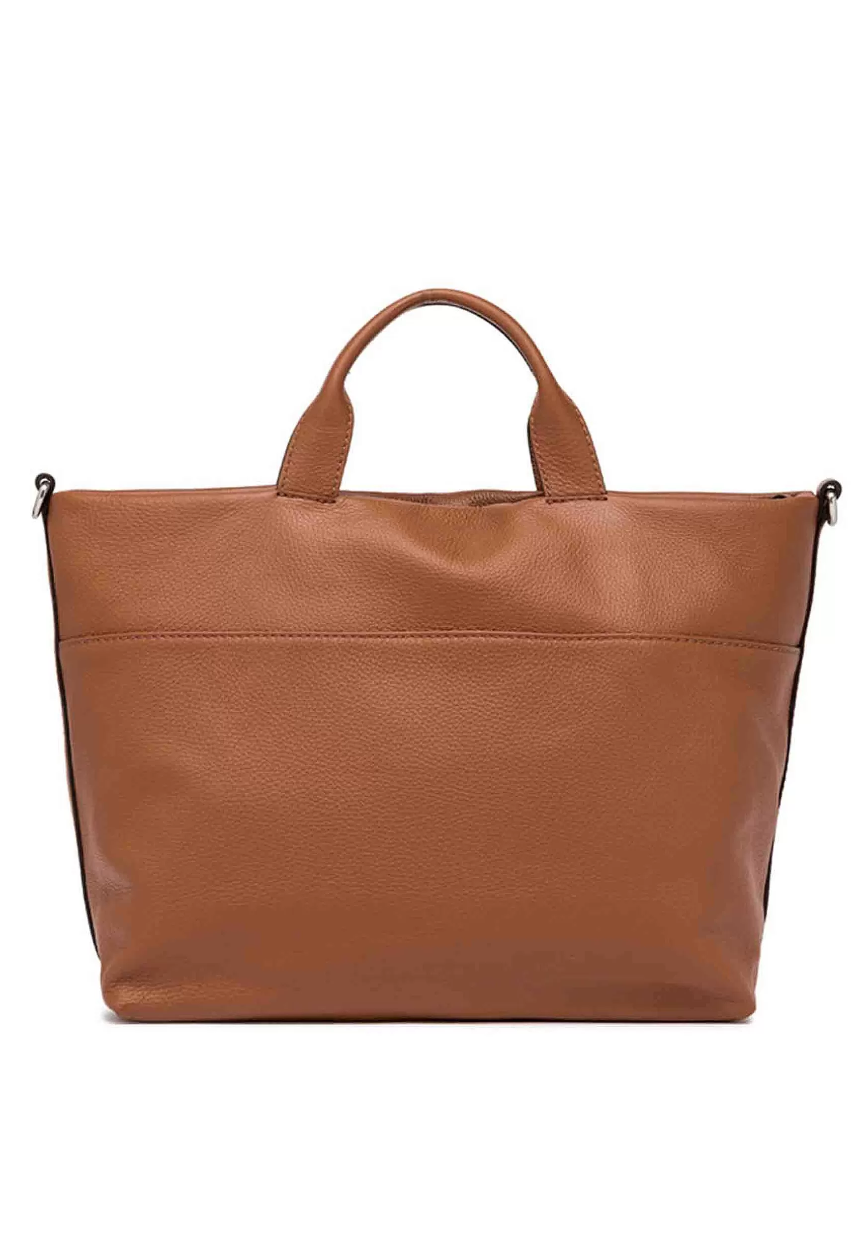 Borsa Donna A Spalla Duna In Pelle Cuoio Con Tracolla In Tessuto Removibile*Gianni Chiarini Flash Sale