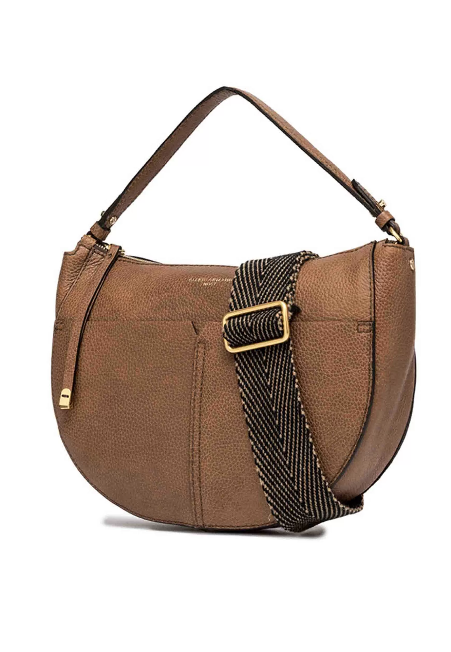 Borsa Donna A Spalla Ginko Maxi In Pelle Cuoio Con Doppia Tracolla*Gianni Chiarini Cheap