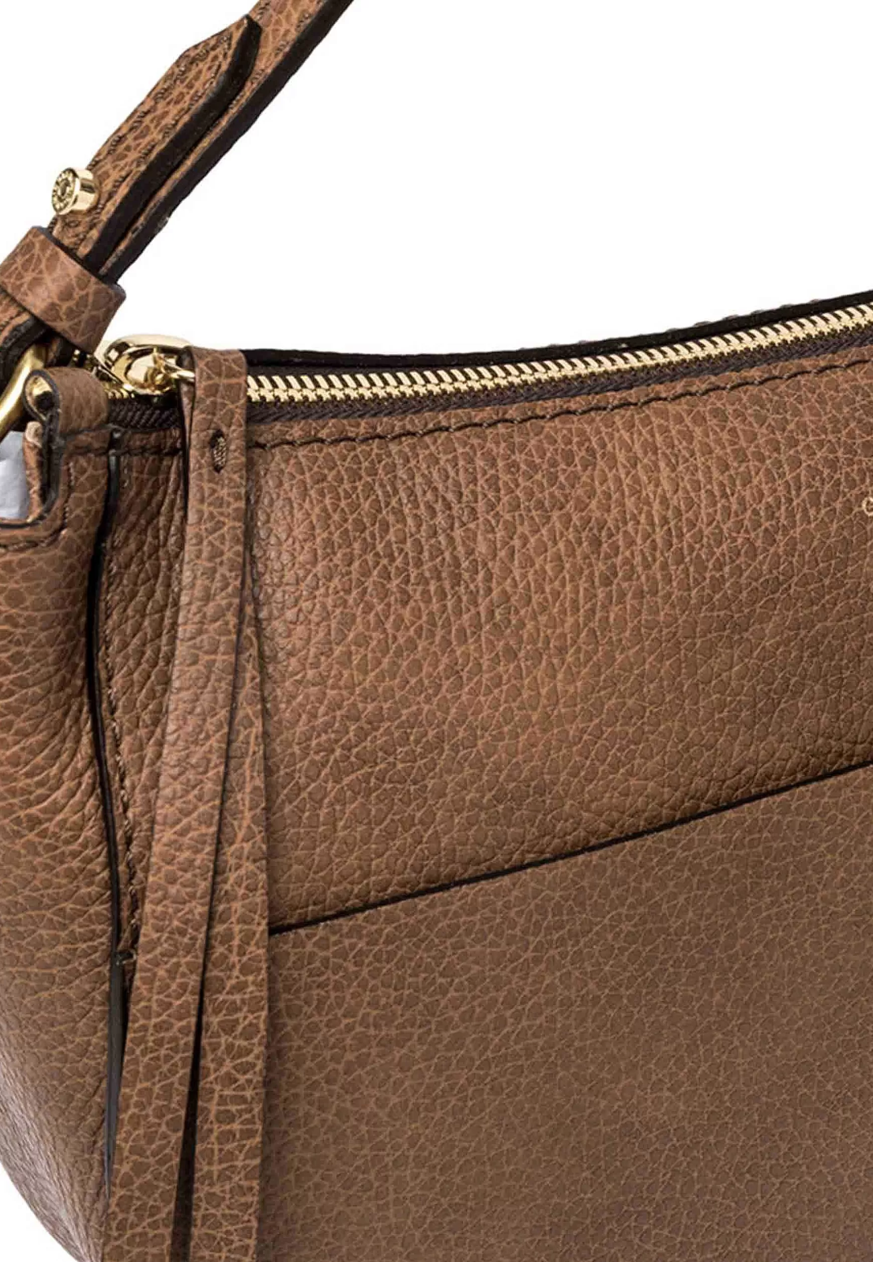 Borsa Donna A Spalla Ginko Maxi In Pelle Cuoio Con Doppia Tracolla*Gianni Chiarini Cheap