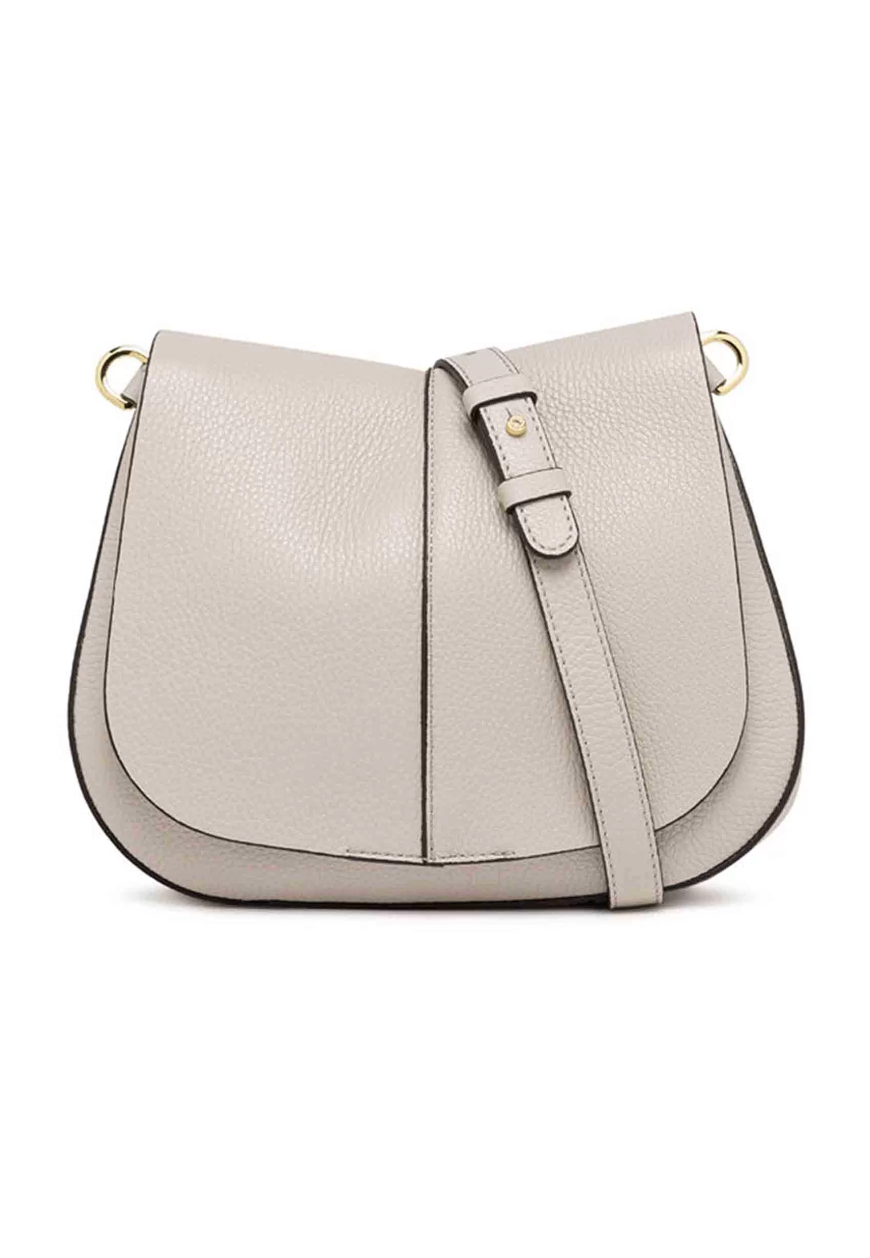 Borsa Donna A Spalla Helena Round In Pelle Beige Con Doppia Tracolla*Gianni Chiarini Sale