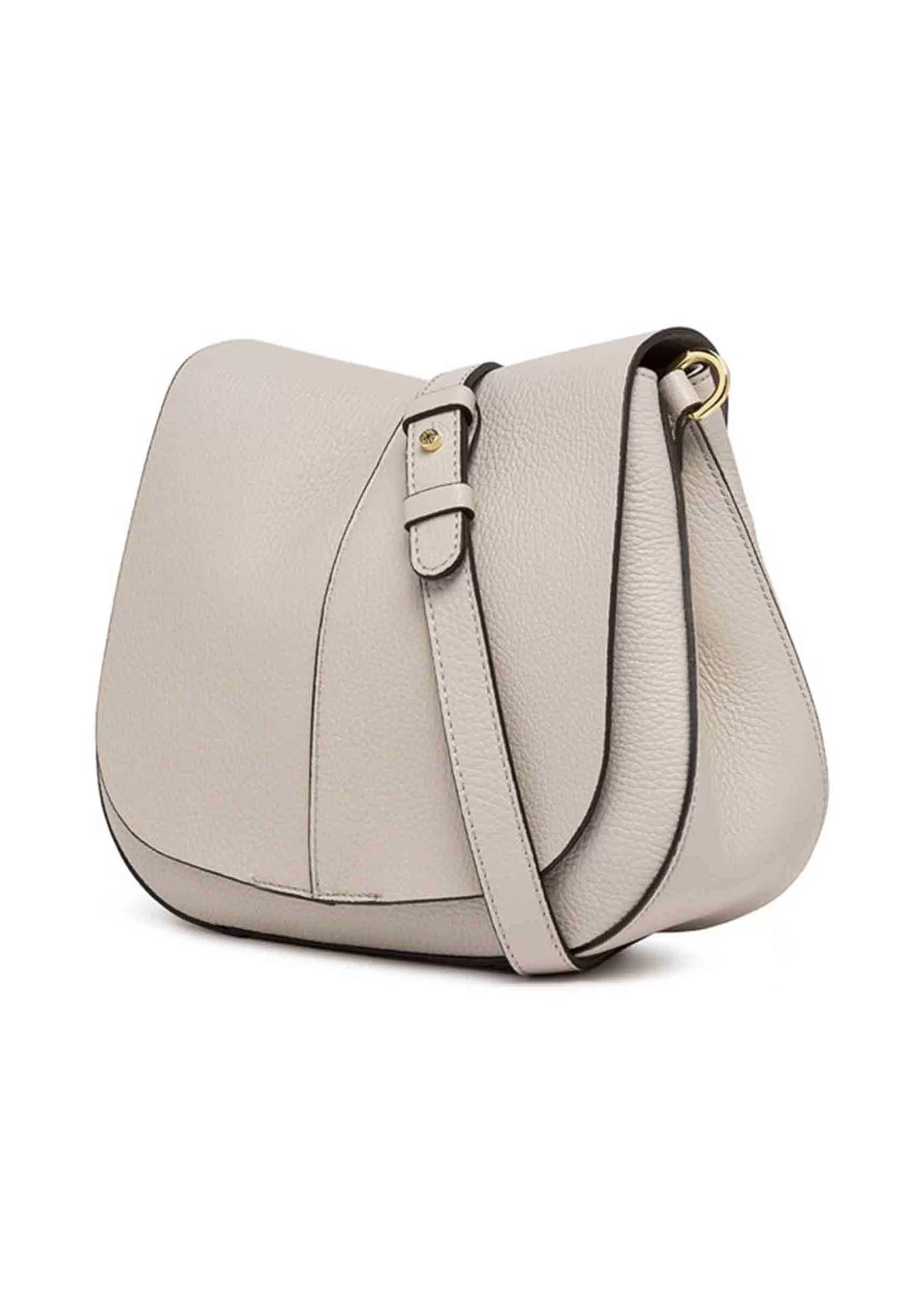 Borsa Donna A Spalla Helena Round In Pelle Beige Con Doppia Tracolla*Gianni Chiarini Sale