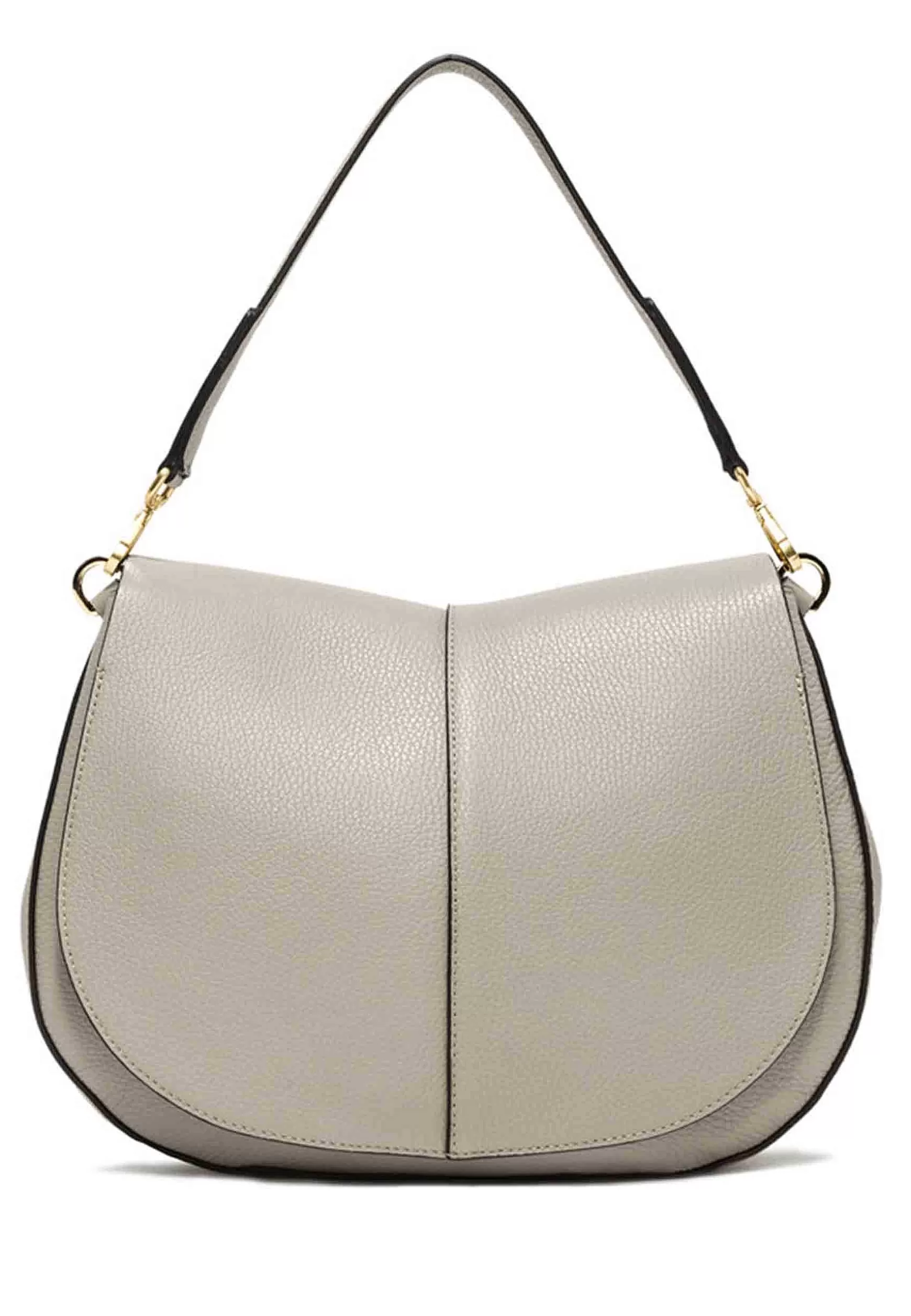 Borsa Donna A Spalla Helena Round In Pelle Beige Con Manico In Pelle E Tracolla In Tessuto*Gianni Chiarini Cheap