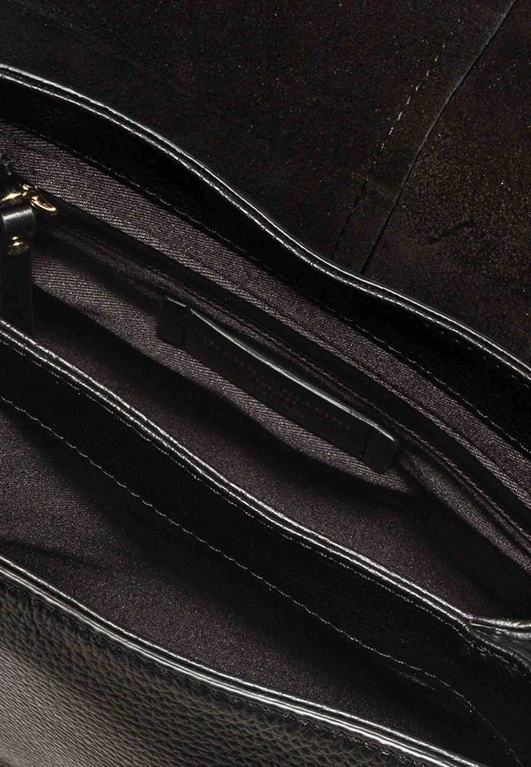 Borsa Donna A Spalla Helena Round In Pelle Nera Con Doppia Tracolla*Gianni Chiarini New