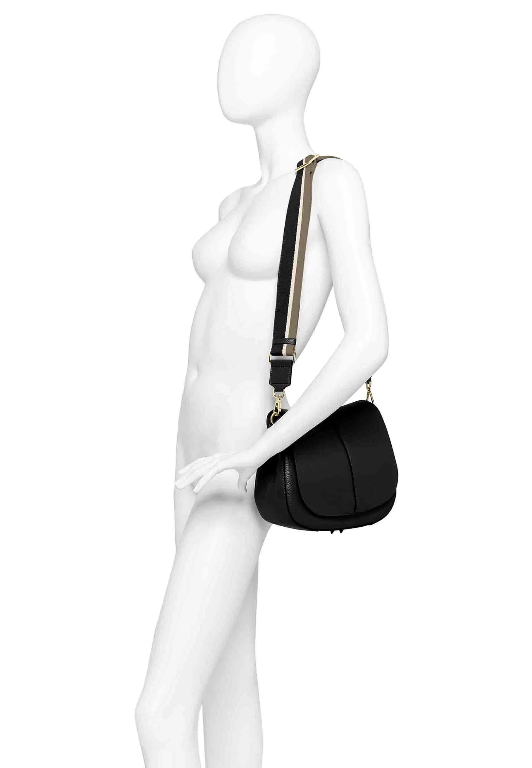 Borsa Donna A Spalla Helena Round In Pelle Rossa Con Doppia Tracolla*Gianni Chiarini Best Sale