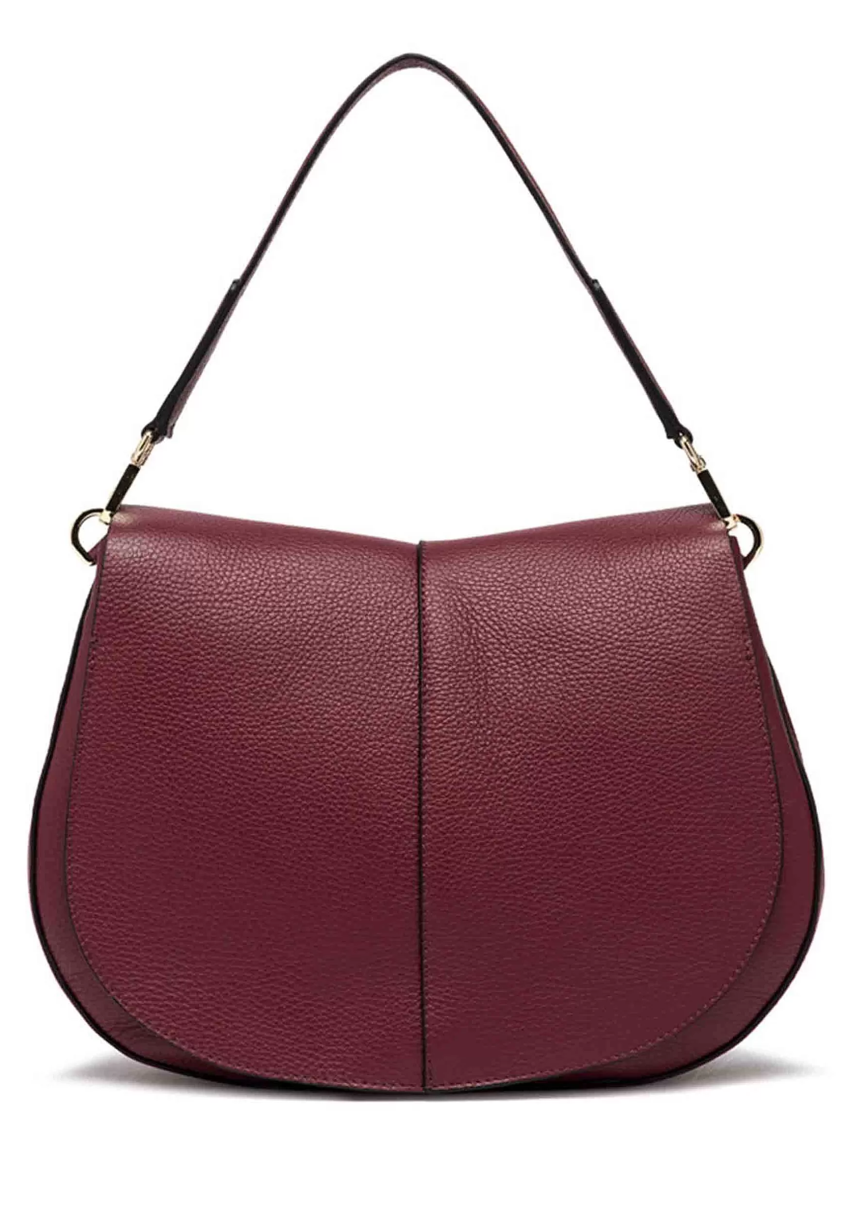 Borsa Donna A Spalla Helena Round In Pelle Rossa Con Manico In Pelle E Tracolla In Tessuto*Gianni Chiarini Cheap