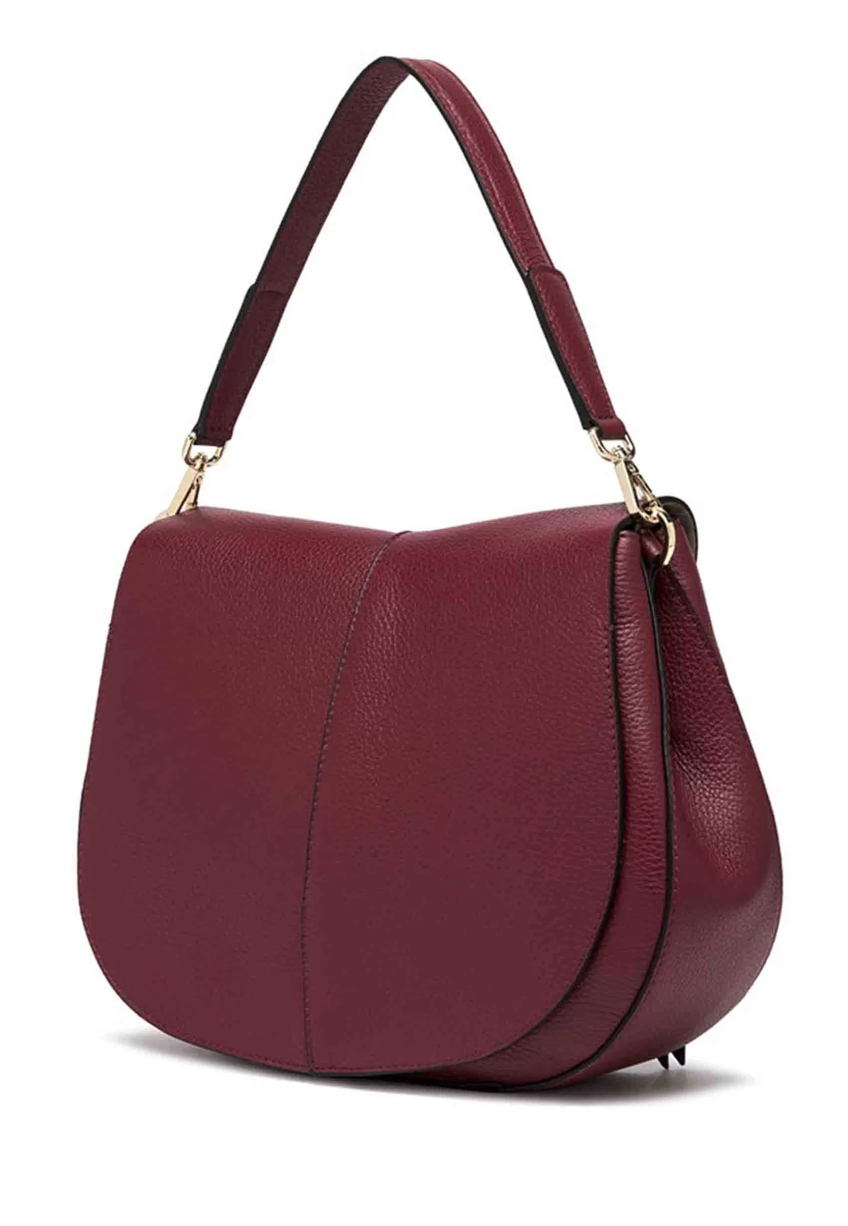 Borsa Donna A Spalla Helena Round In Pelle Rossa Con Manico In Pelle E Tracolla In Tessuto*Gianni Chiarini Cheap