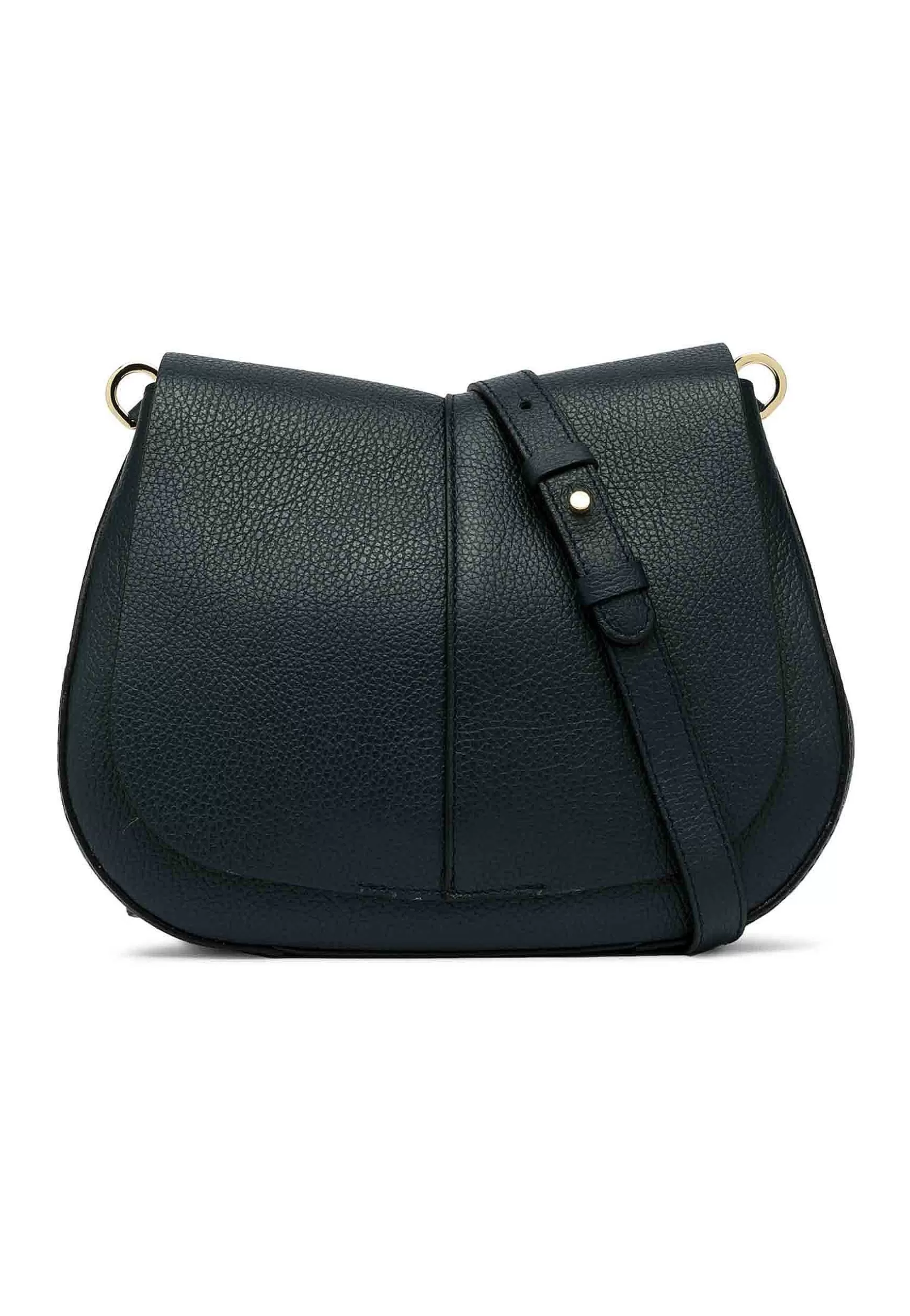 Borsa Donna A Spalla Helena Round In Pelle Verde Con Doppia Tracolla*Gianni Chiarini Store