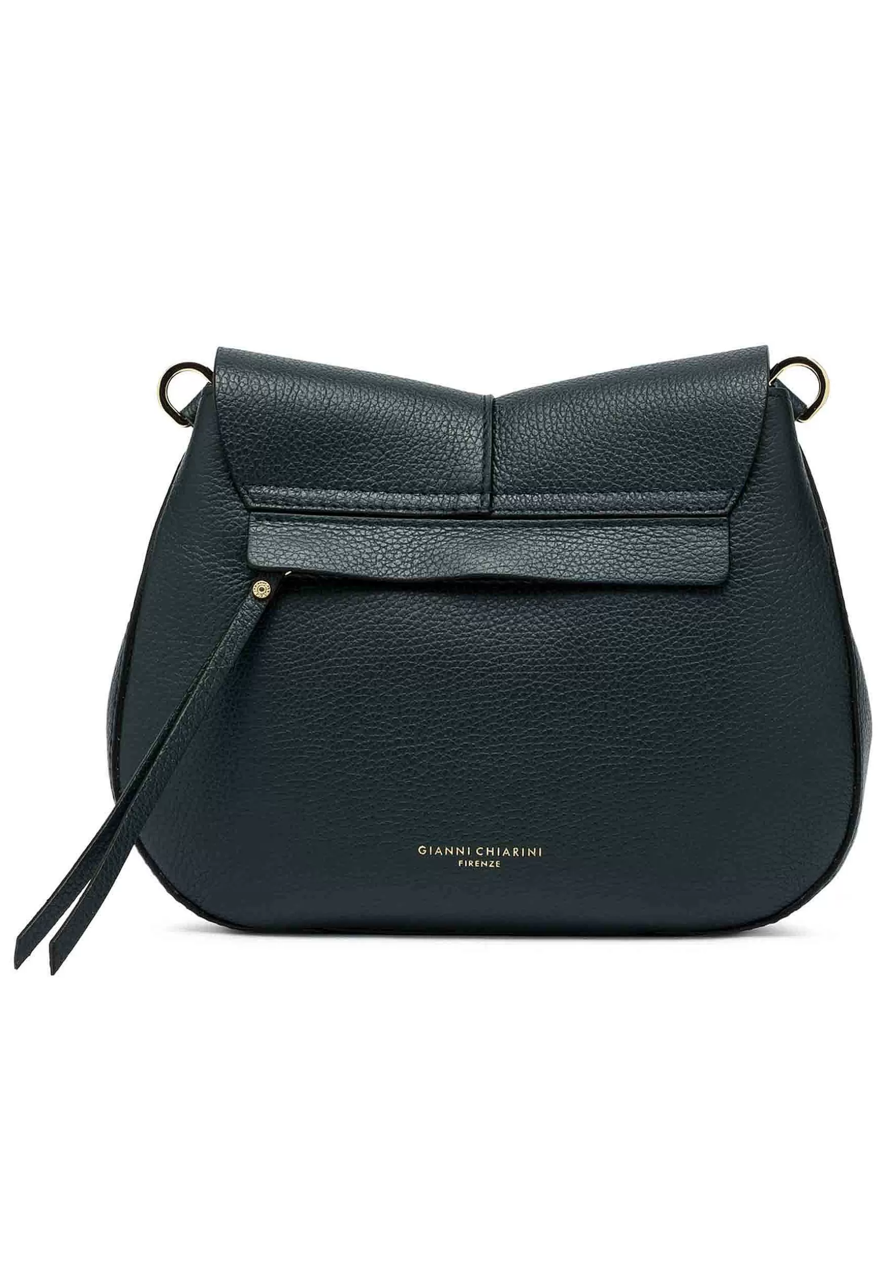 Borsa Donna A Spalla Helena Round In Pelle Verde Con Doppia Tracolla*Gianni Chiarini Store