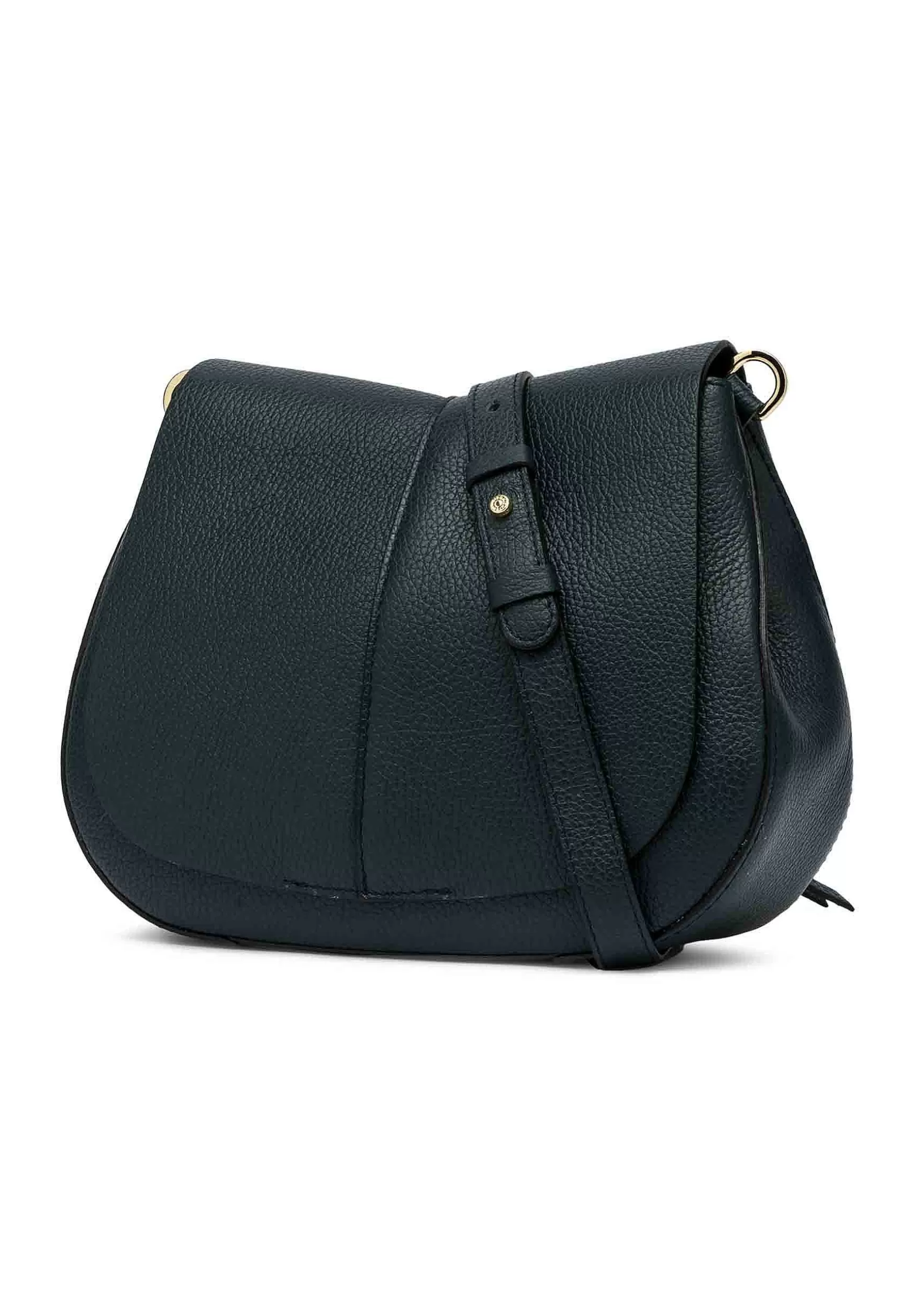 Borsa Donna A Spalla Helena Round In Pelle Verde Con Doppia Tracolla*Gianni Chiarini Store