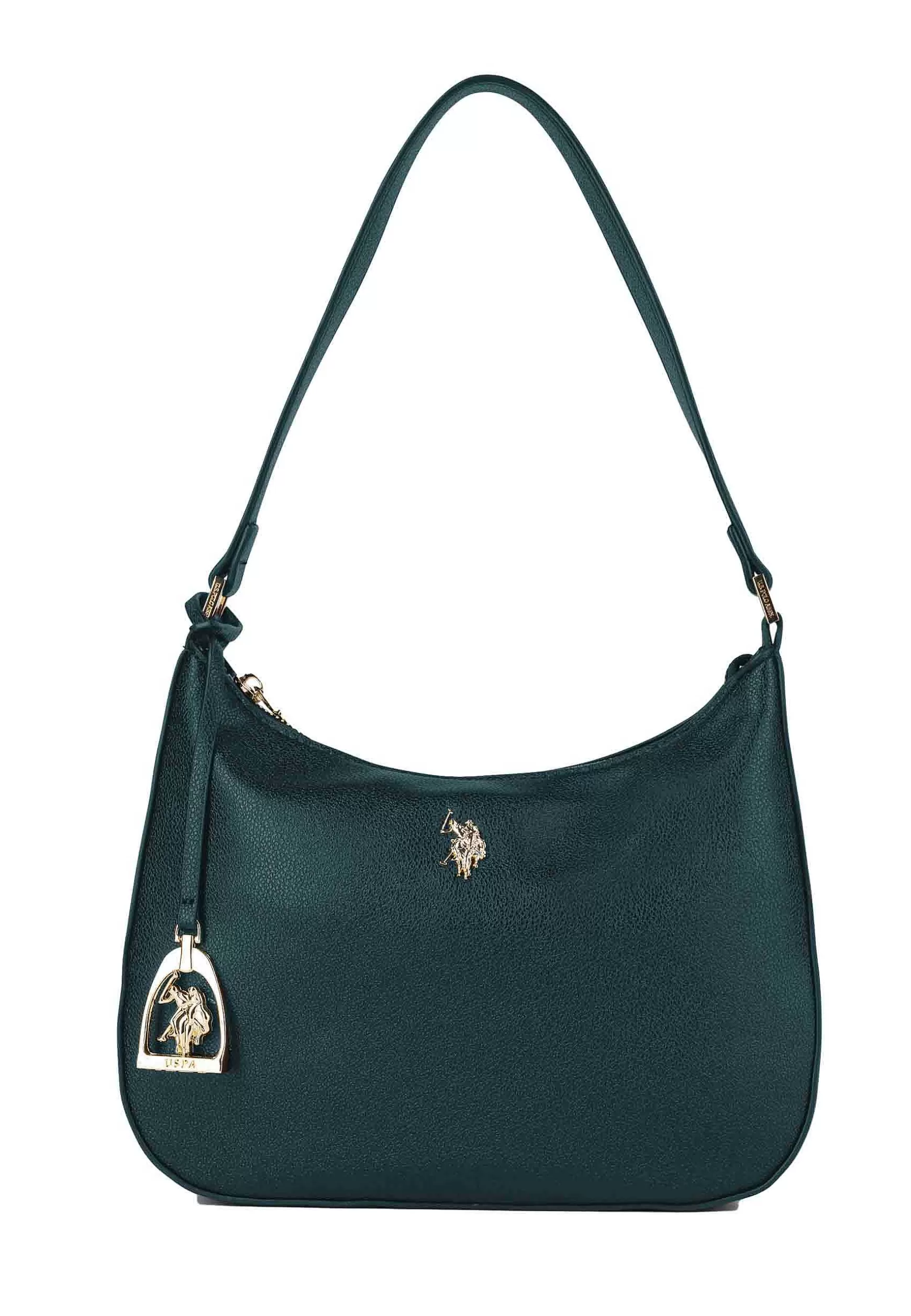 Borsa Donna A Spalla In Eco Pelle Verde Jones Small Hobo*U.S. Polo Assn Clearance