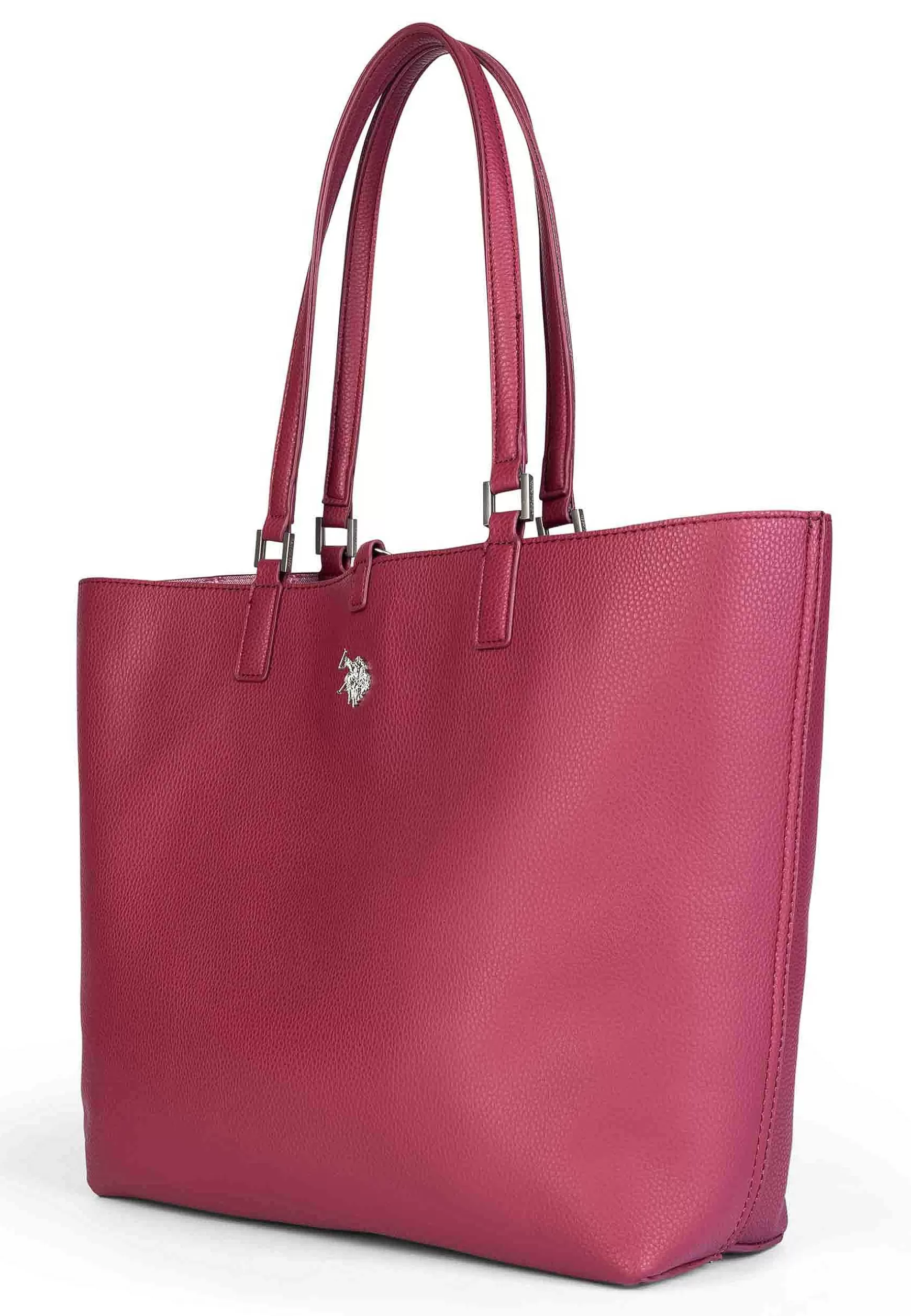 Borsa Donna A Spalla In Eco Pelle Viola Con Doppi Manici Malibu Large Shopping*U.S. Polo Assn Clearance