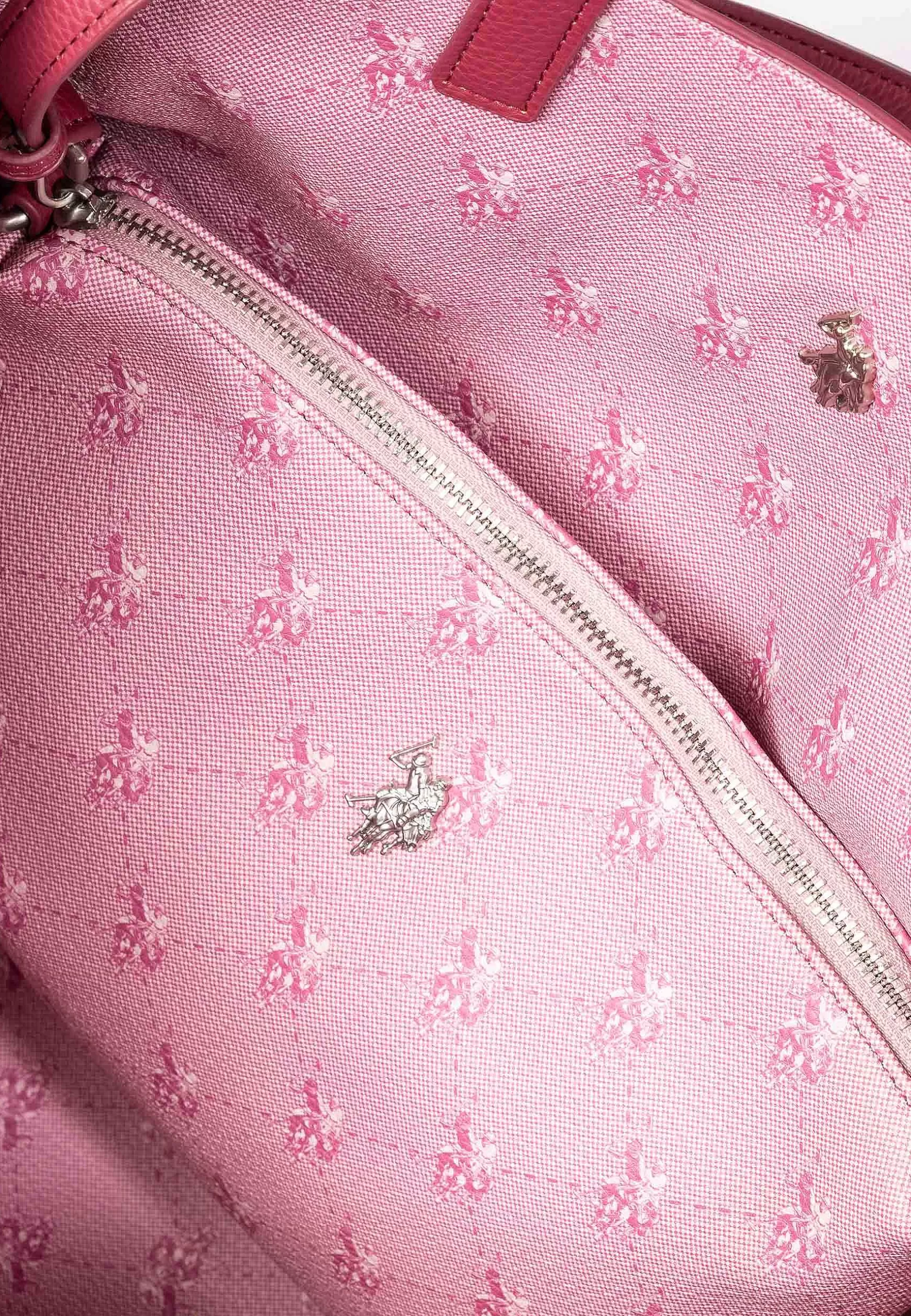 Borsa Donna A Spalla In Eco Pelle Viola Con Doppi Manici Malibu Large Shopping*U.S. Polo Assn Clearance