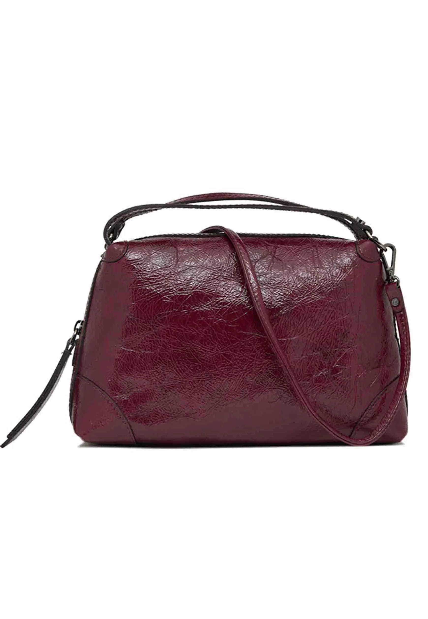 Borsa Donna A Tracolla Alifa In Naplack Bordeaux Con Manici E Tracolla In Tinta*Gianni Chiarini Cheap
