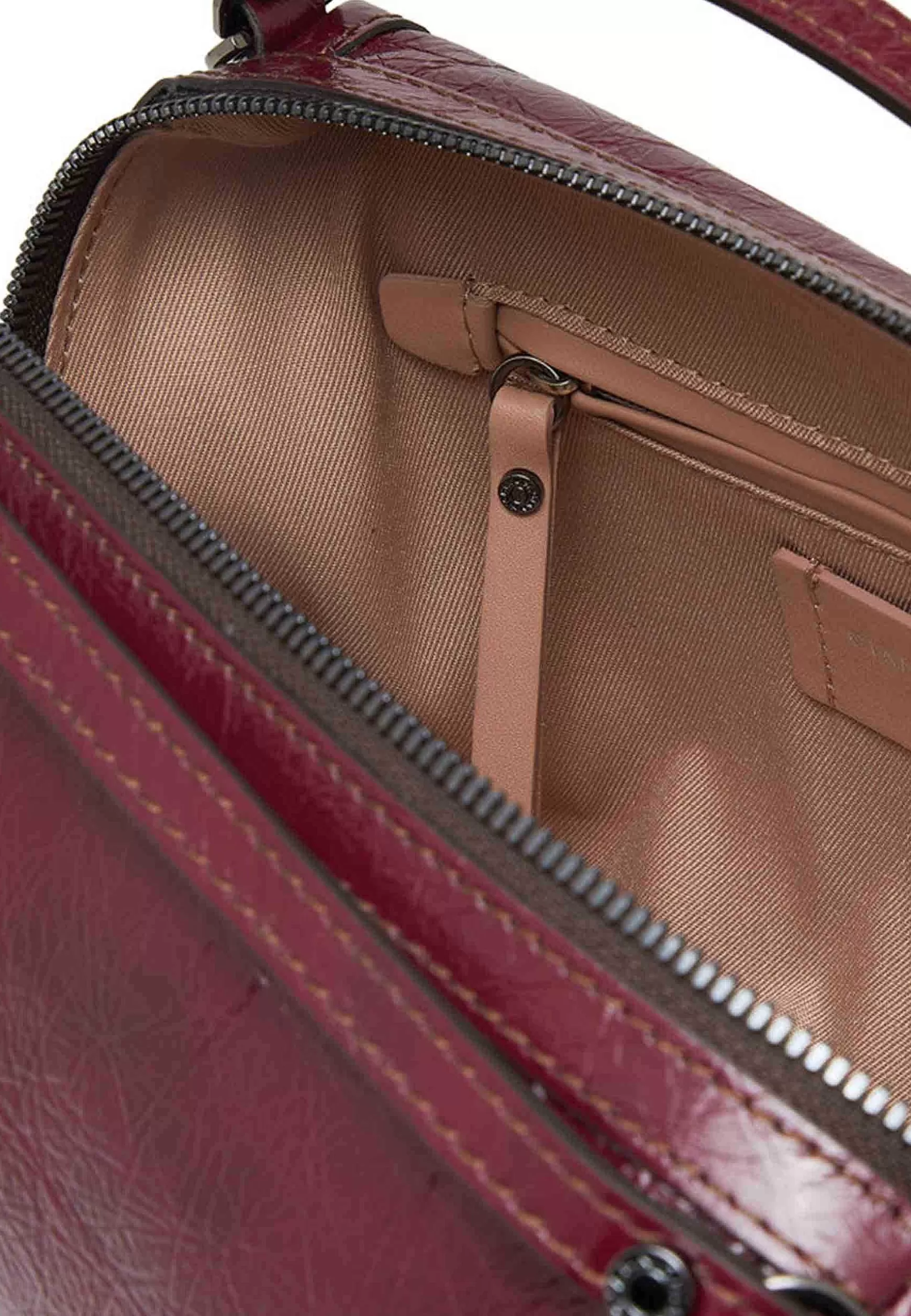 Borsa Donna A Tracolla Alifa In Naplack Bordeaux Con Manici E Tracolla In Tinta*Gianni Chiarini Cheap