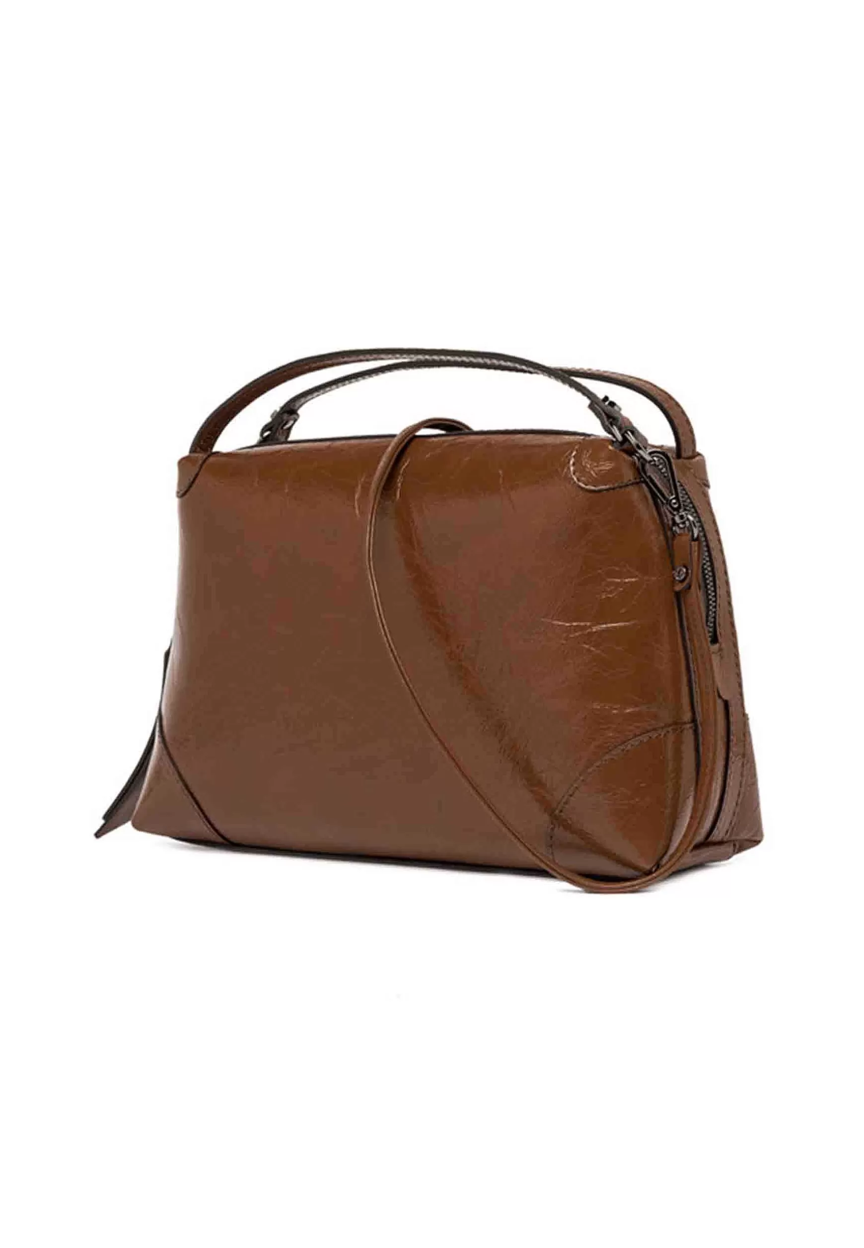 Borsa Donna A Tracolla Alifa In Naplack Cuoio Con Manici E Tracolla In Tinta*Gianni Chiarini Fashion