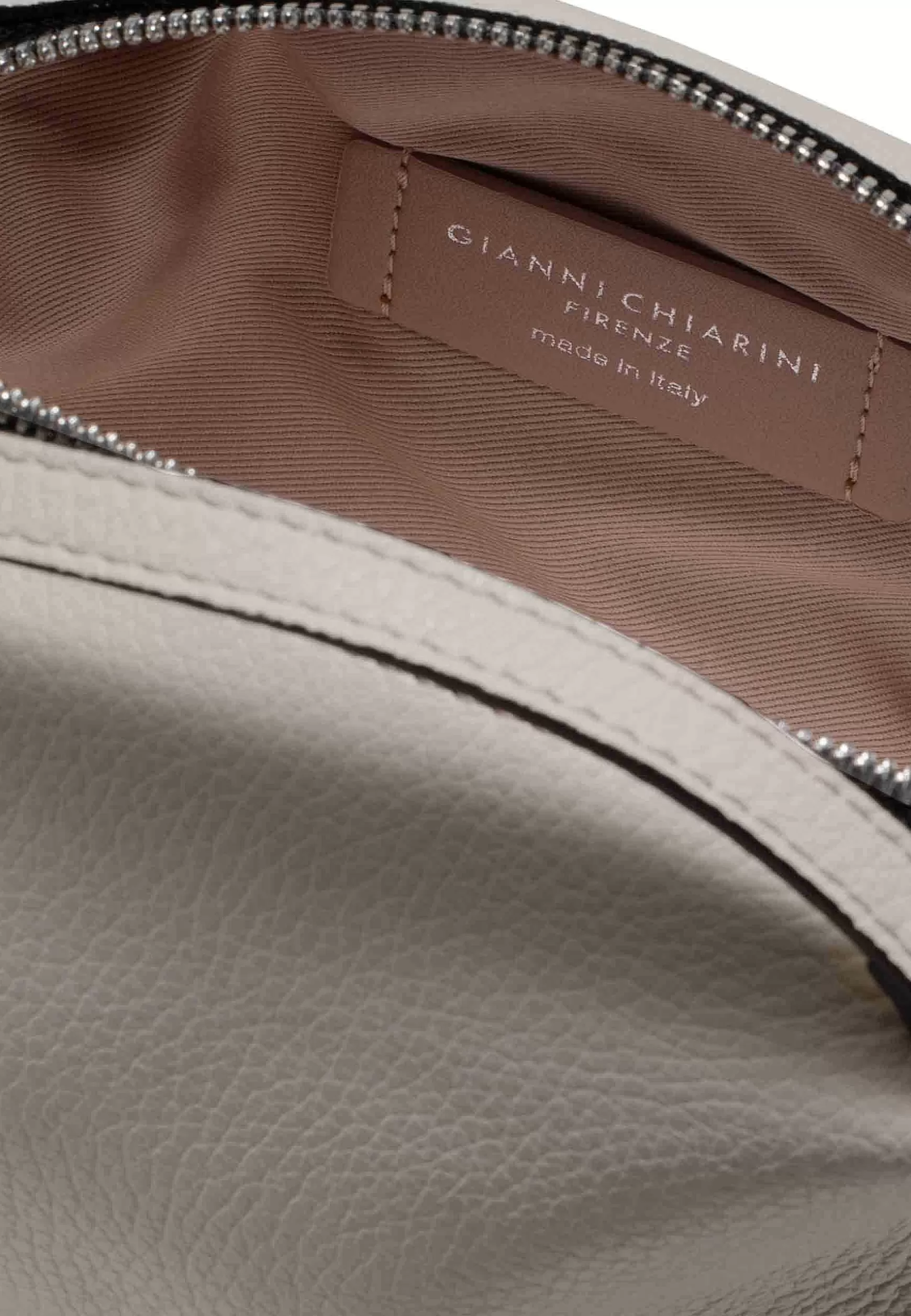 Borsa Donna A Tracolla Alifa In Pelle Beige Con Tracolla In Tinta Removibile*Gianni Chiarini Hot