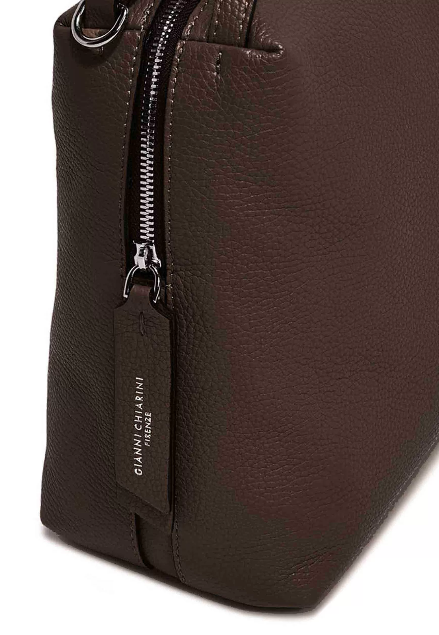 Borsa Donna A Tracolla Alifa In Pelle Testa Di Moro Con Manici E Tracolla In Tinta*Gianni Chiarini Best Sale