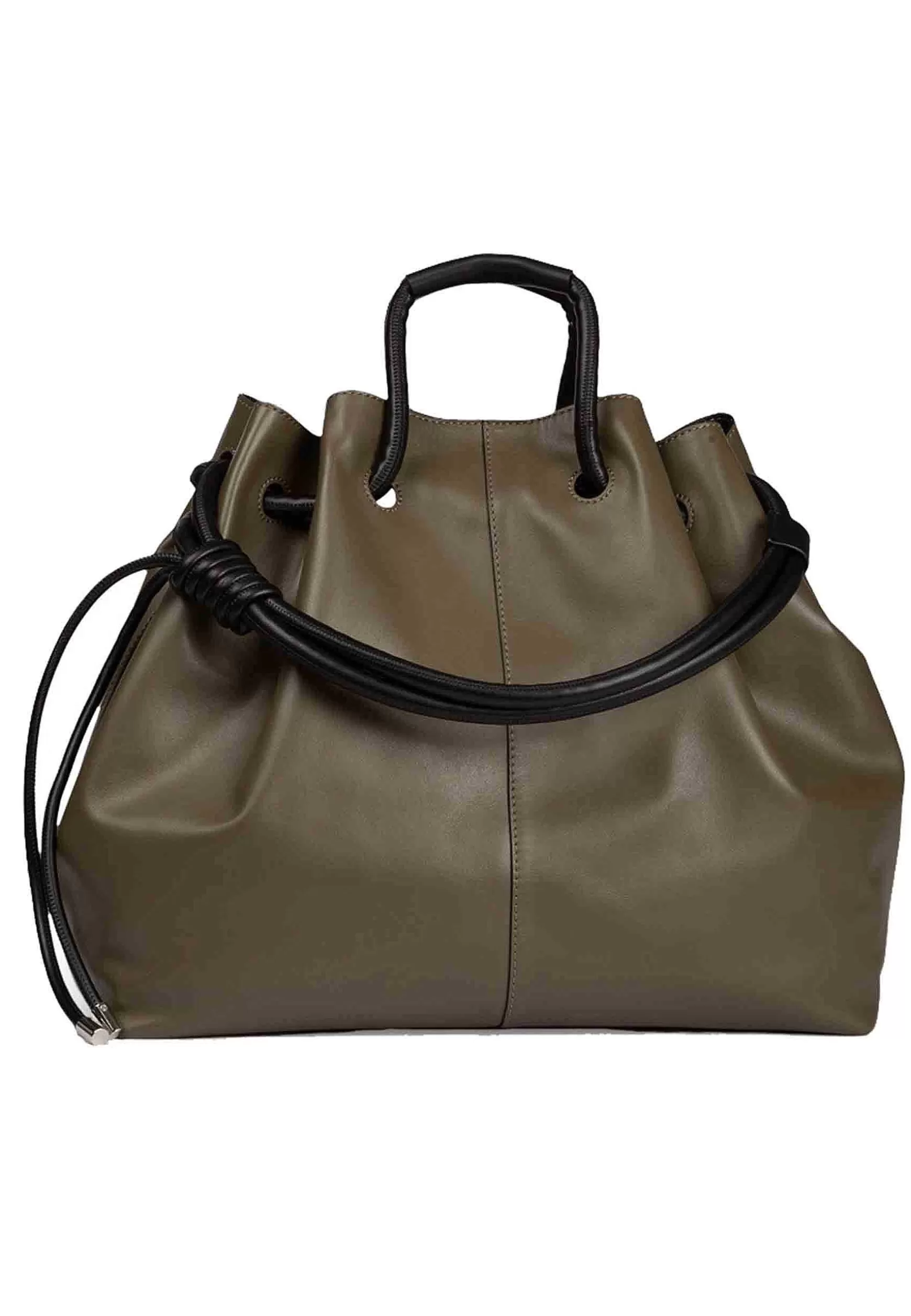 Borsa Donna A Tracolla In Pelle Verde Con Chiusura Coulisse*Roberta Gandolfi Best