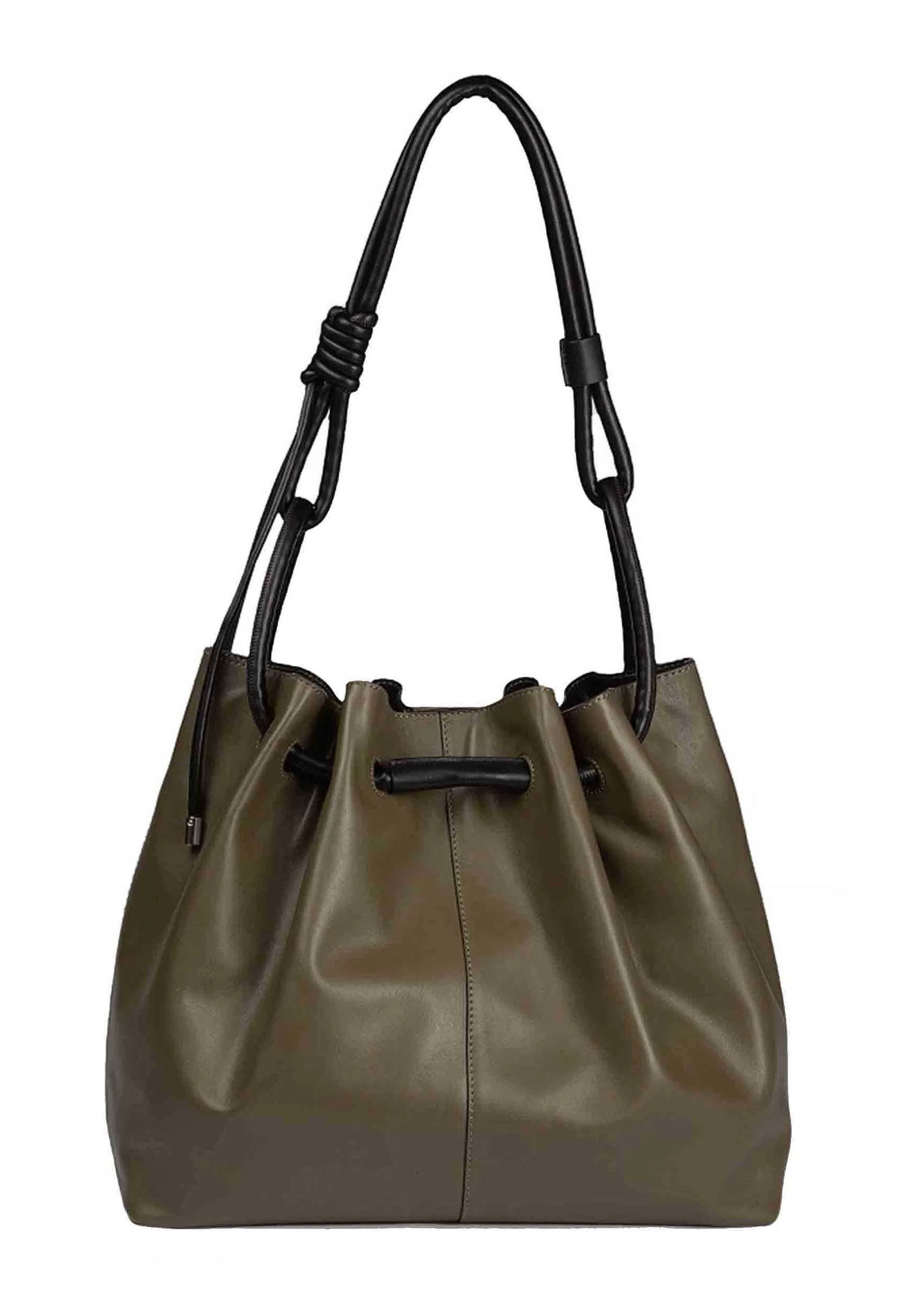 Borsa Donna A Tracolla In Pelle Verde Con Chiusura Coulisse*Roberta Gandolfi Best