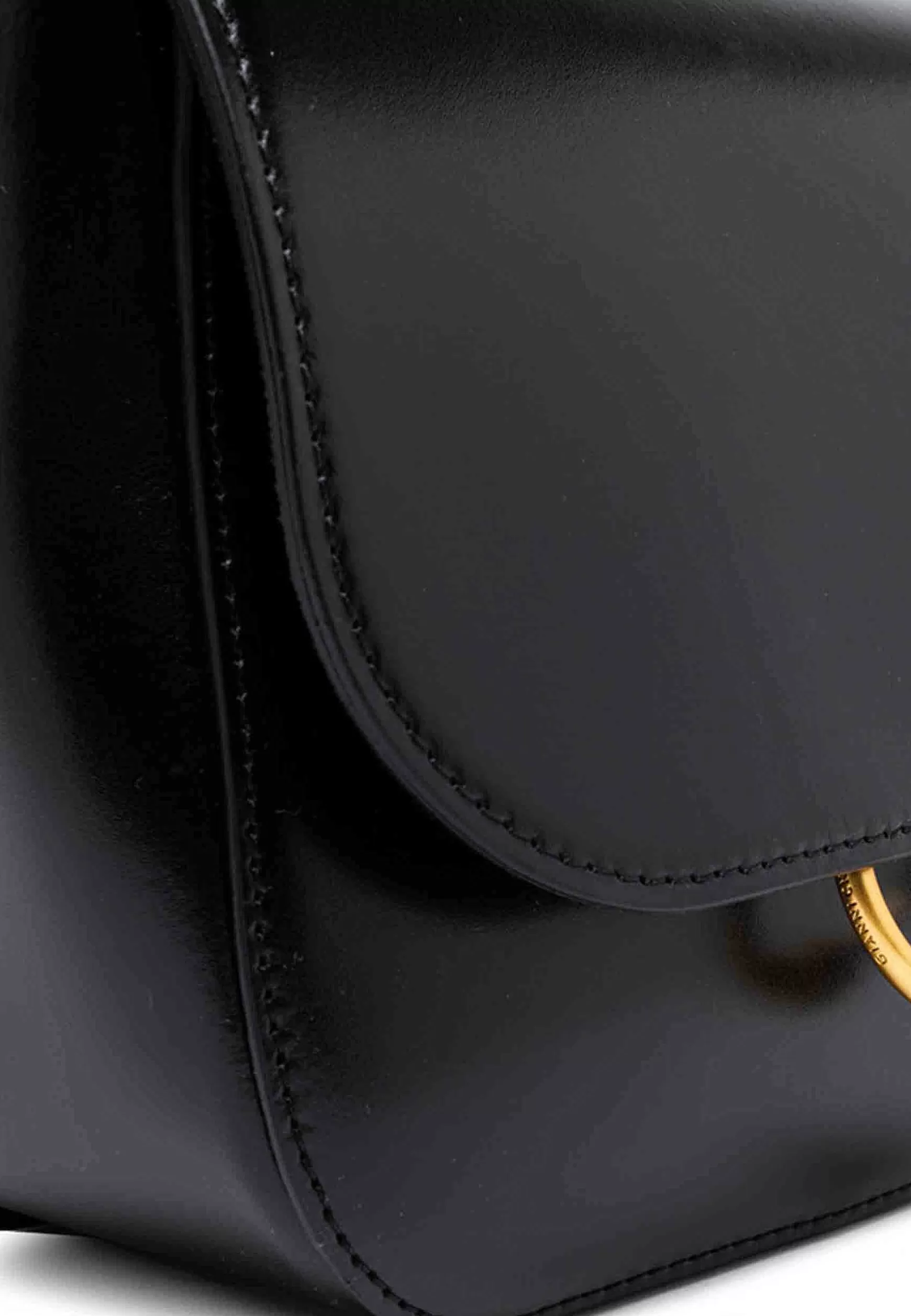 Borsa Donna A Tracolla Meg In Pelle Nera Con Accessori Oro*Gianni Chiarini Fashion