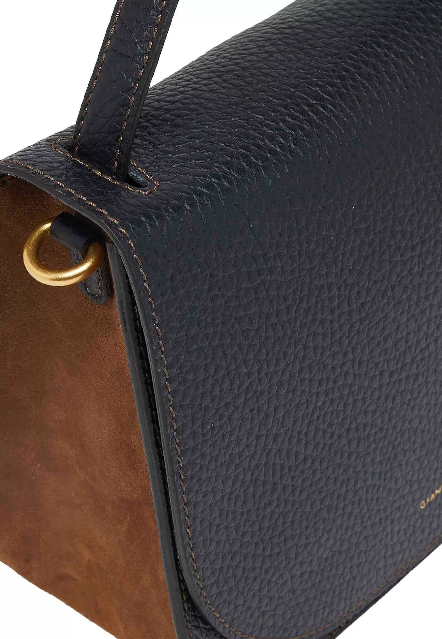 Borsa Donna A Tracolla Tara In Pelle Nera Con Tacolla E Manico*Gianni Chiarini Hot
