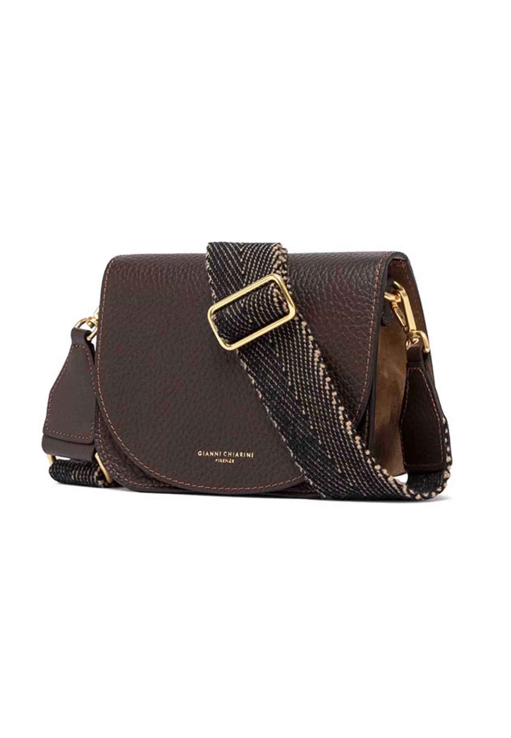 Borsa Donna A Tracolla Tara In Pelle Testa Di Moro Con Tacolla*Gianni Chiarini Online