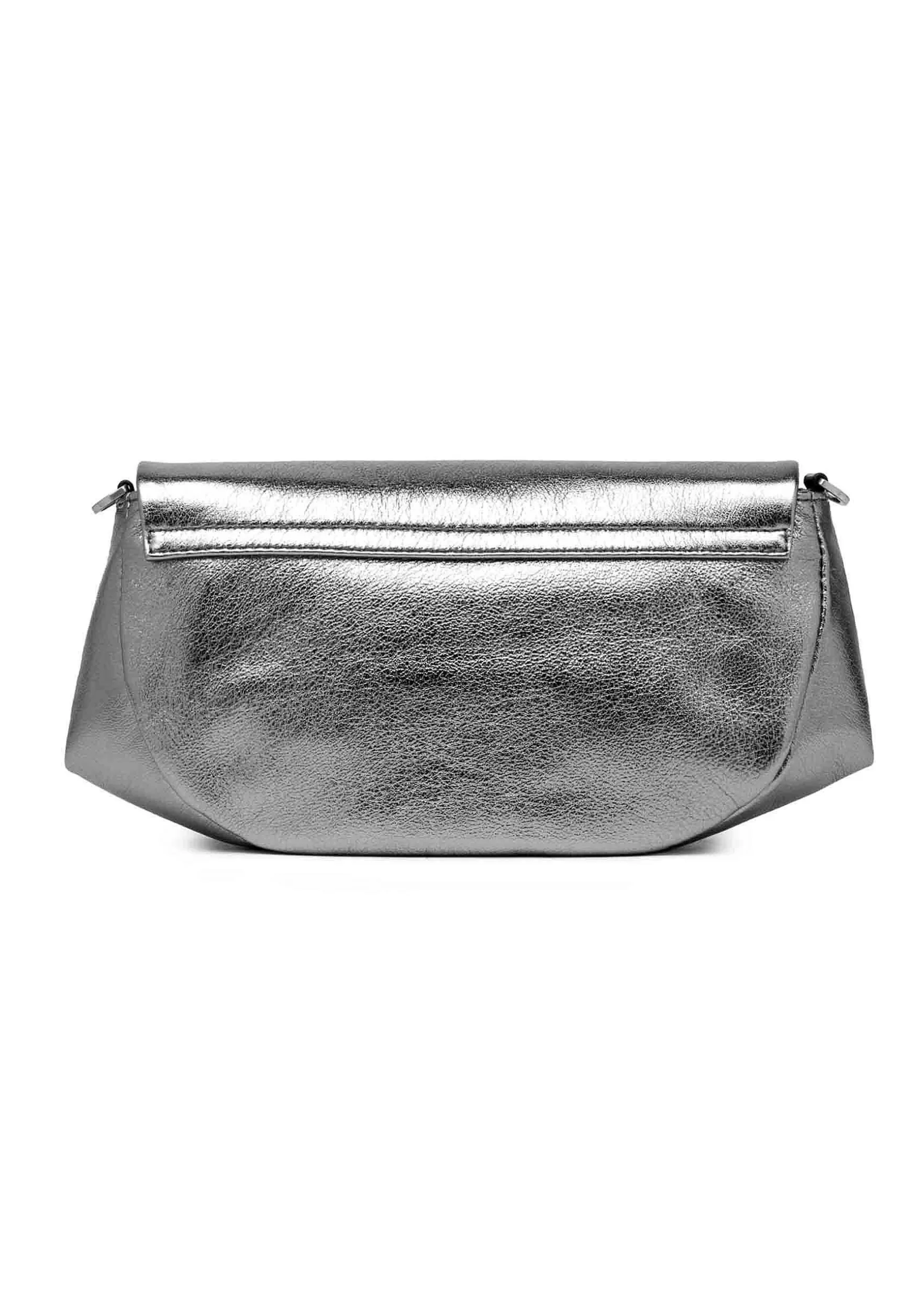 Borsa Donna Pochette A Tracolla Adele In Pelle Acciaio Con Catena*Gianni Chiarini Store