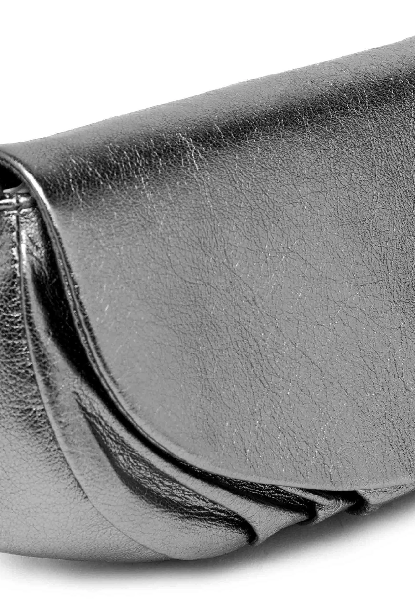 Borsa Donna Pochette A Tracolla Adele In Pelle Acciaio Con Catena*Gianni Chiarini Store
