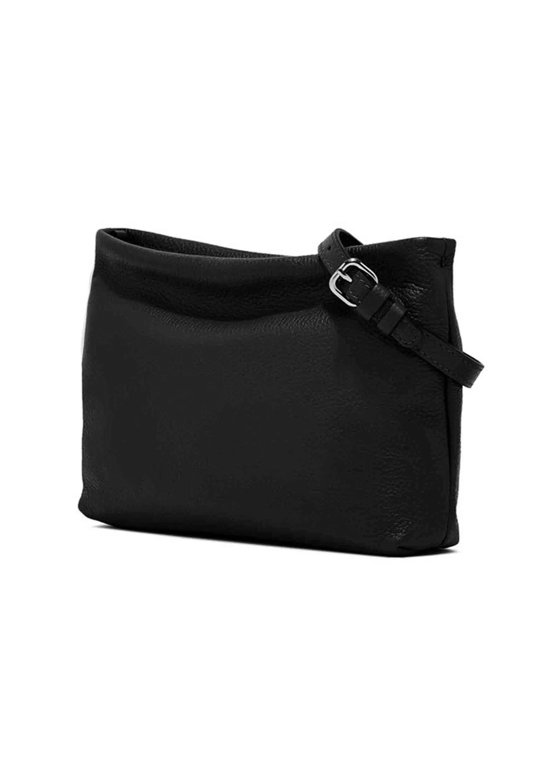 Borsa Donna Pochette Brenda In Pelle Nero Con Manico In Resina*Gianni Chiarini Fashion