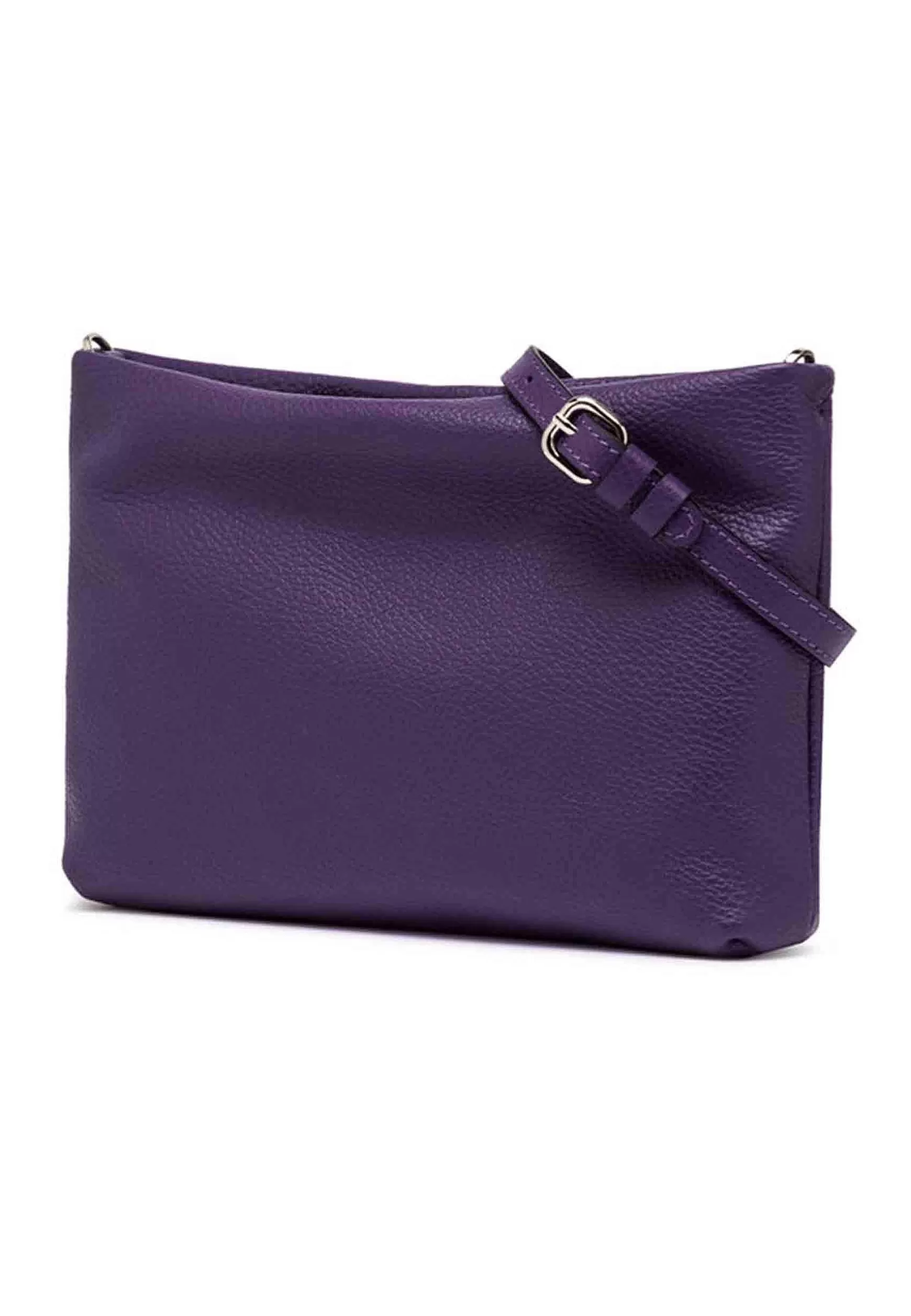 Borsa Donna Pochette Brenda In Pelle Viola Con Manico In Resina*Gianni Chiarini Store