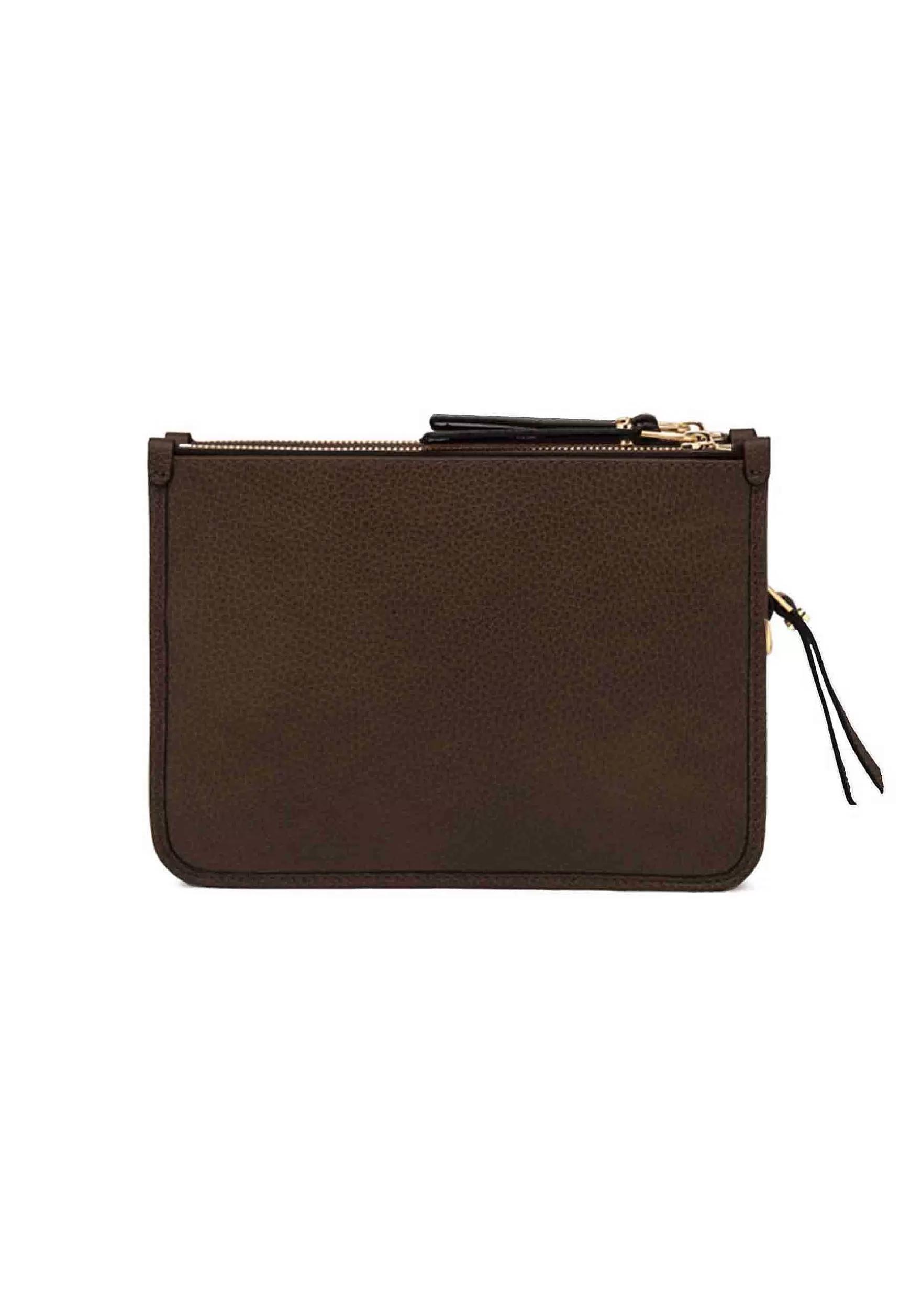 Borsa Donna Pochette Debbie New In Pelle Testa Di Moro Con Tracolla In Tessuto*Gianni Chiarini Shop