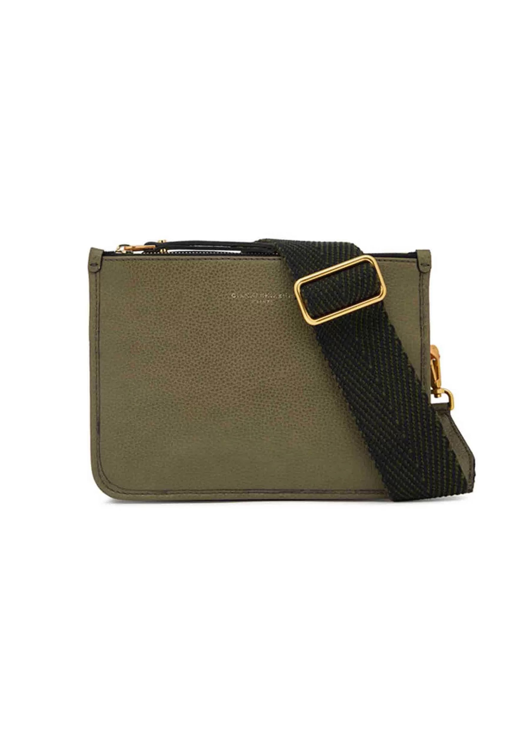 Borsa Donna Pochette Debbie New In Pelle Verde Con Tracolla In Tessuto*Gianni Chiarini Shop