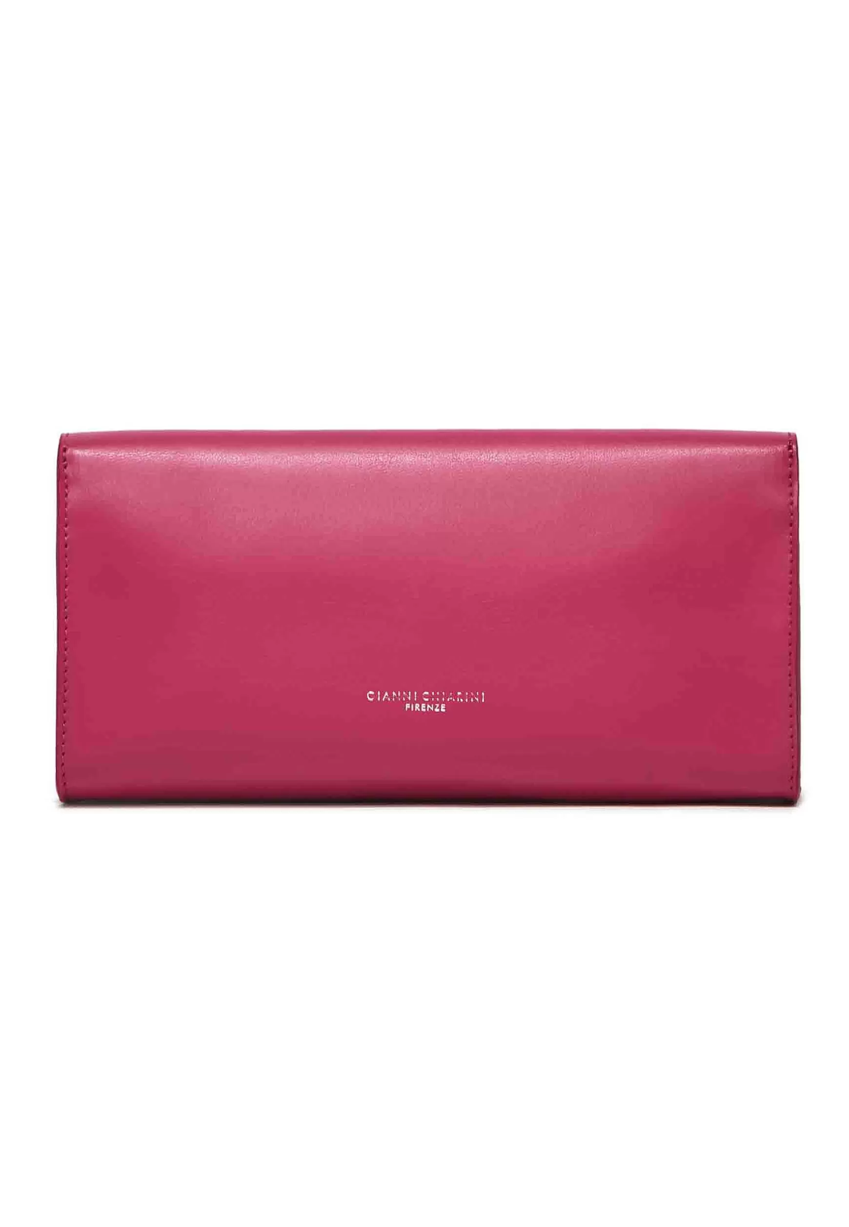 Borsa Donna Pochette Rigida Lily In Pelle Rosso Chiaro Con Tracolla*Gianni Chiarini Store