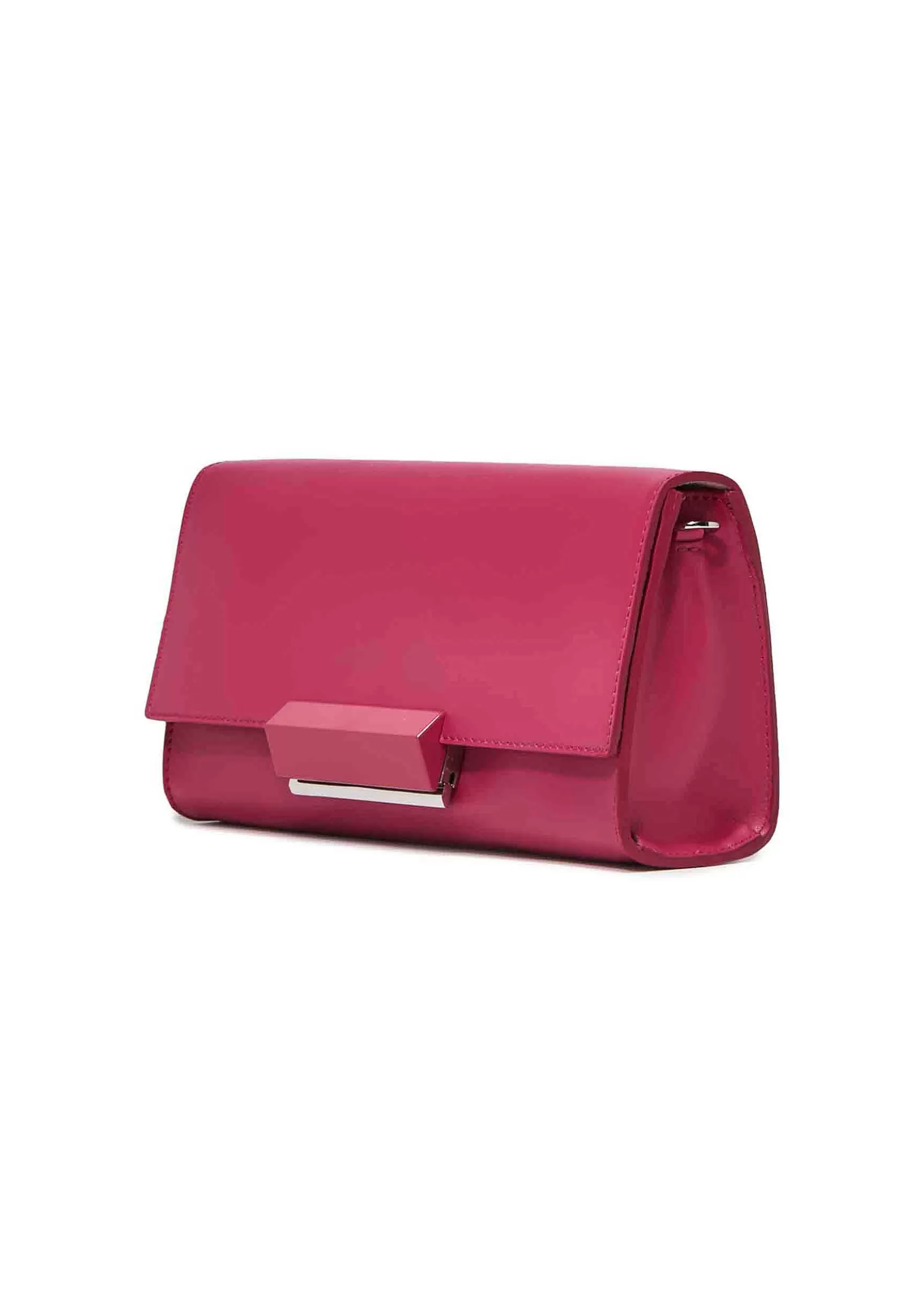 Borsa Donna Pochette Rigida Lily In Pelle Rosso Chiaro Con Tracolla*Gianni Chiarini Store