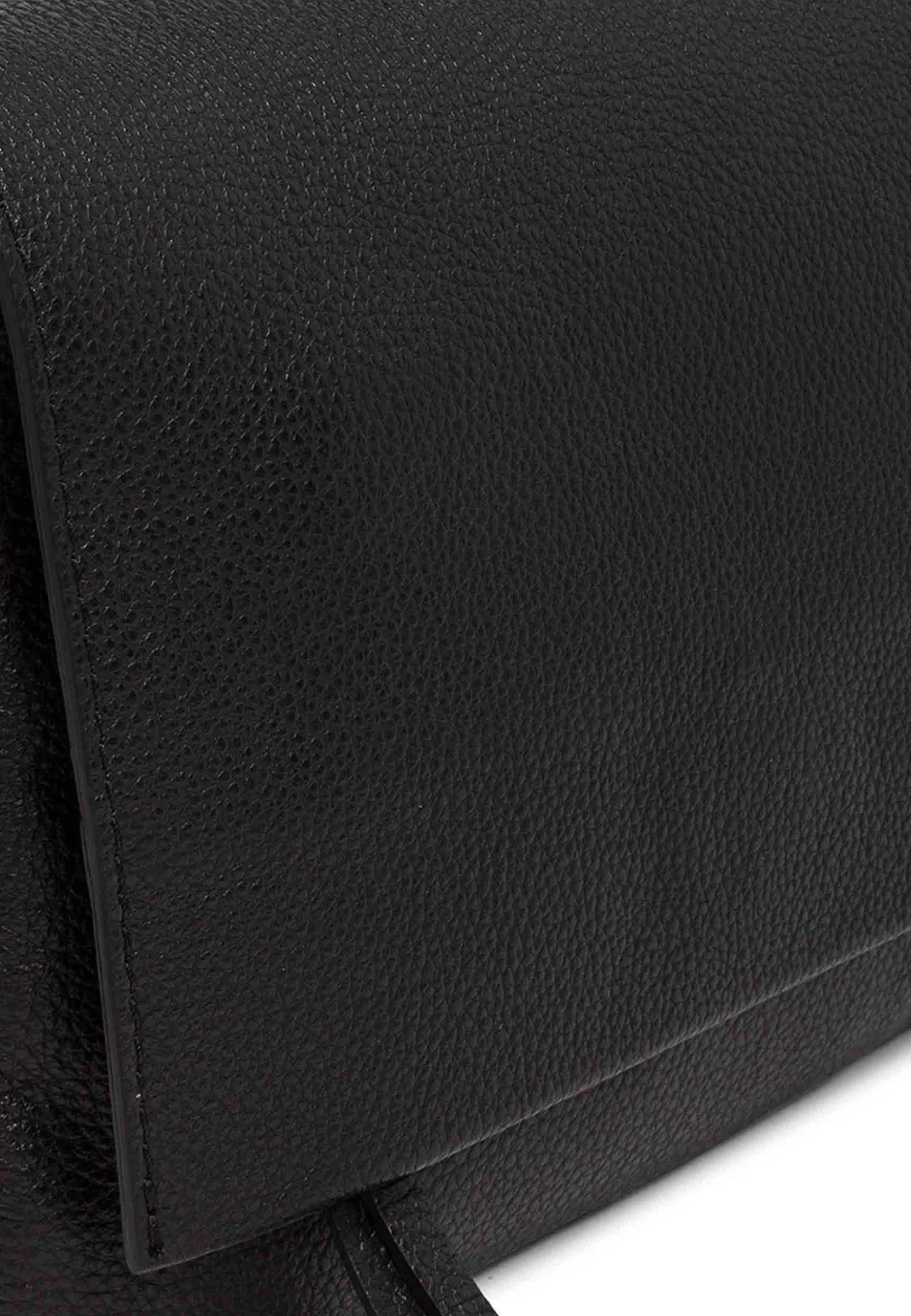 Borsa Donna Pochette Three In Pelle Nera Con Patta Tracolla Removibile*Gianni Chiarini Flash Sale