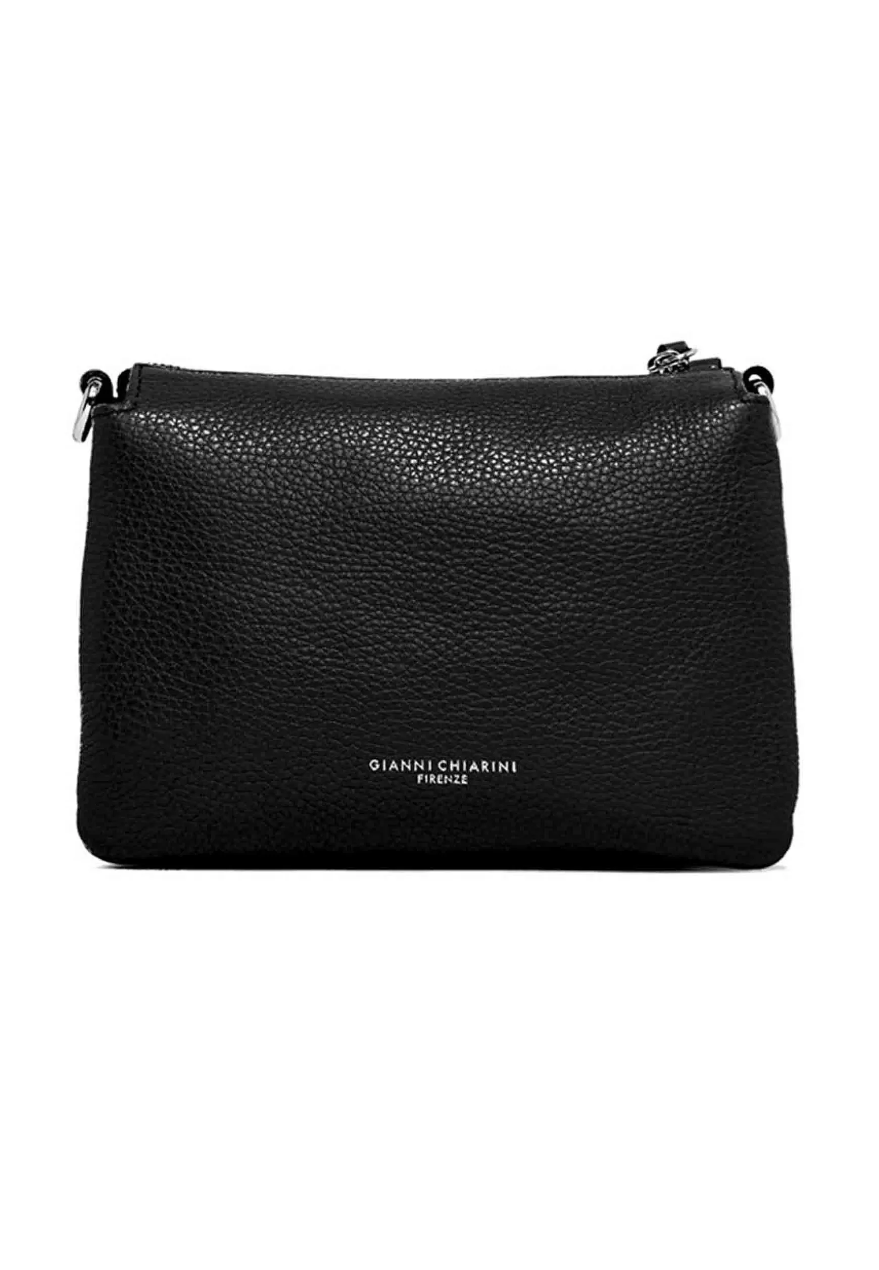 Borsa Donna Pochette Three In Pelle Nera Con Tracolla Removibile In Tono*Gianni Chiarini Discount