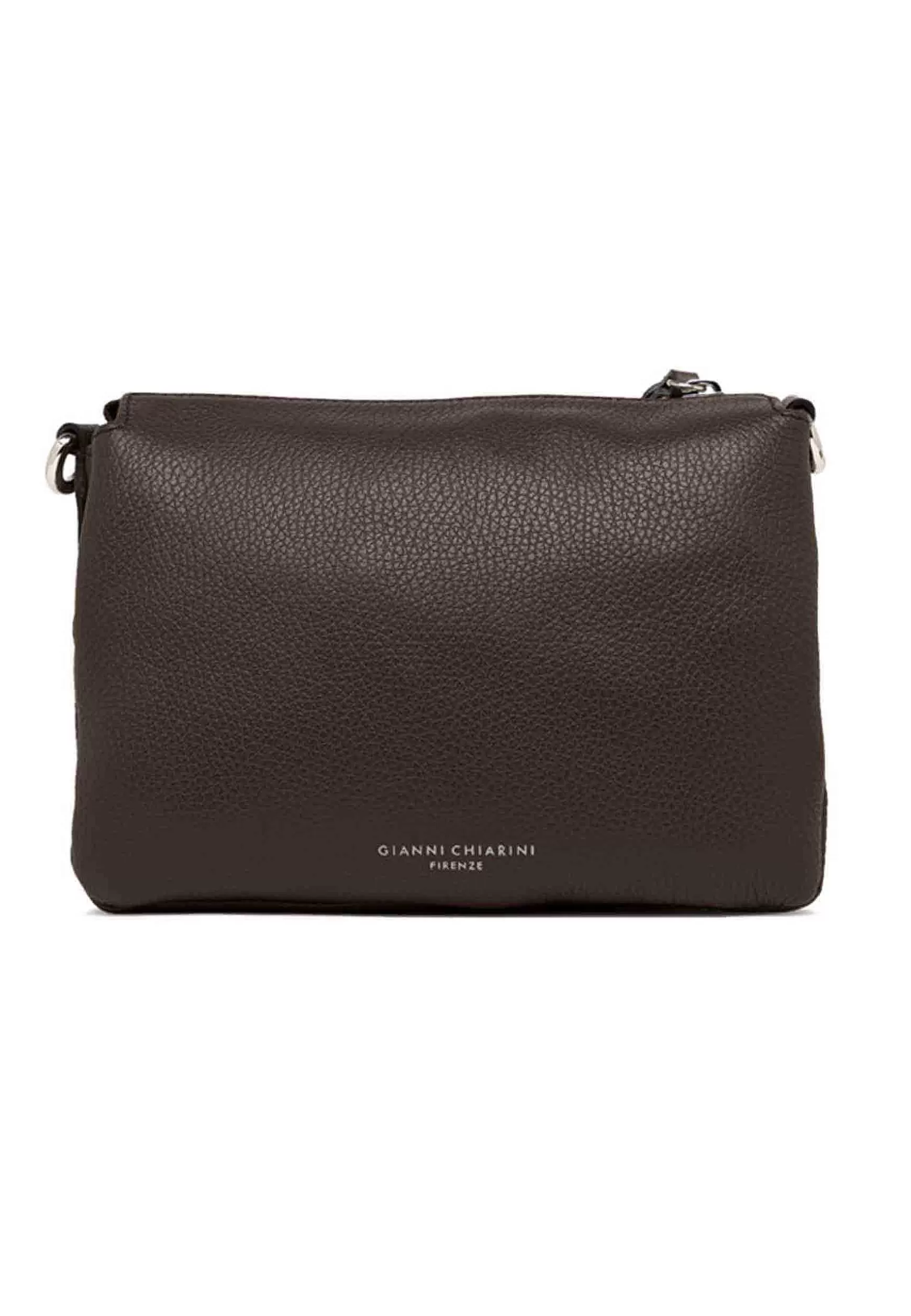 Borsa Donna Pochette Three In Pelle Testa Di Moro Con Tracolla Removibile In Tono*Gianni Chiarini Clearance